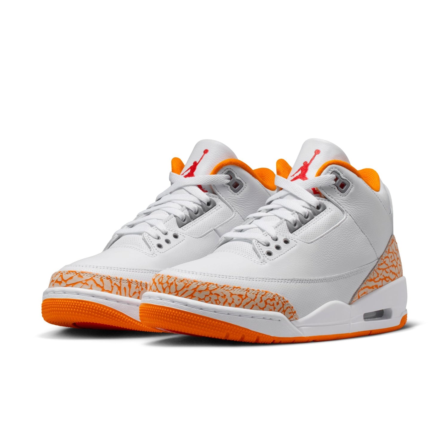 Womens Air Jordan 3 Retro 'White/Orange Peel'