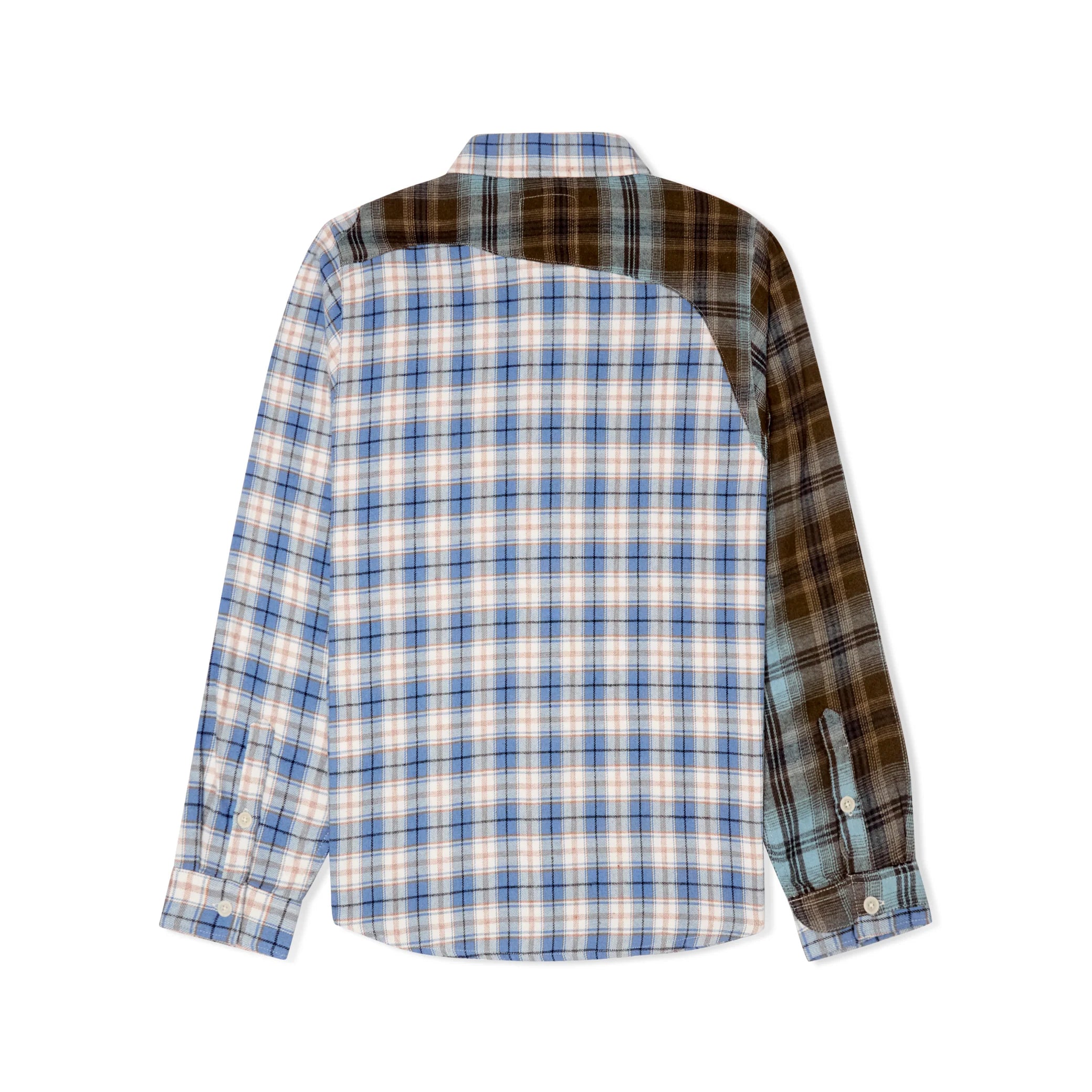 Kidsuper Patchwork Face Flannel 'Blue'