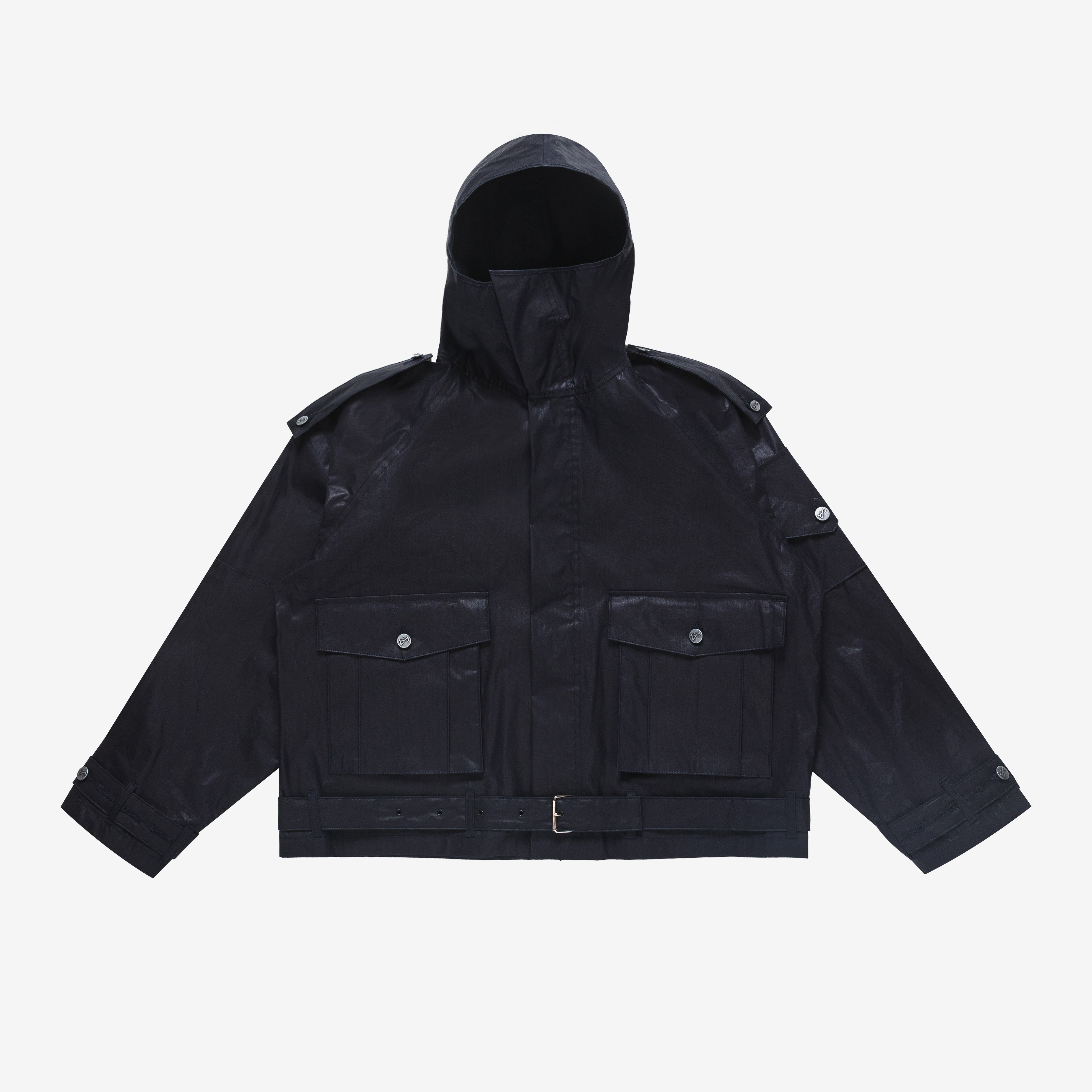 Art Community Waxed Indigo Anorak Japanese Nylon Jacket 'Waxed Indigo'