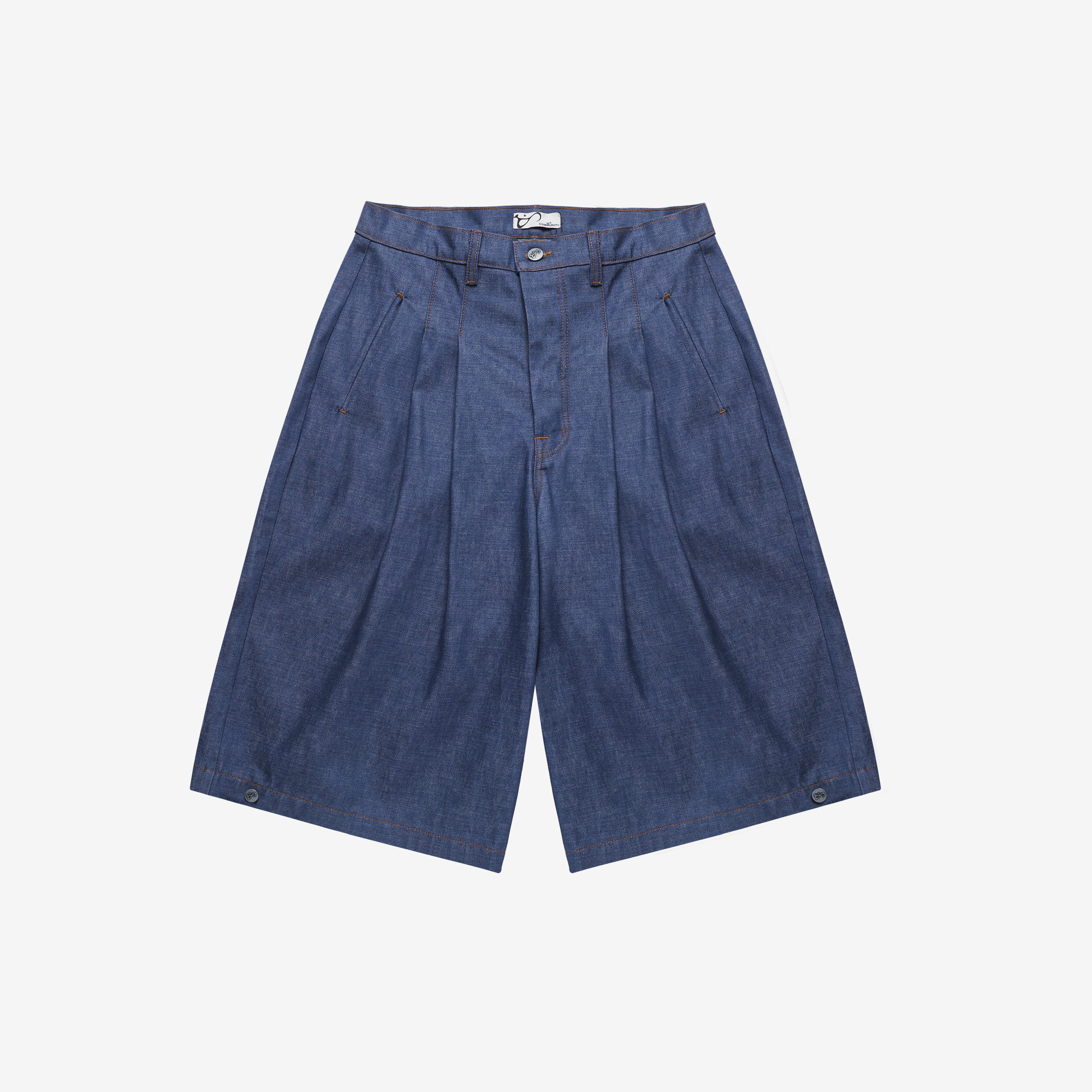 Art Community Diptych Japanese Denim Jort 'Purple Indigo'
