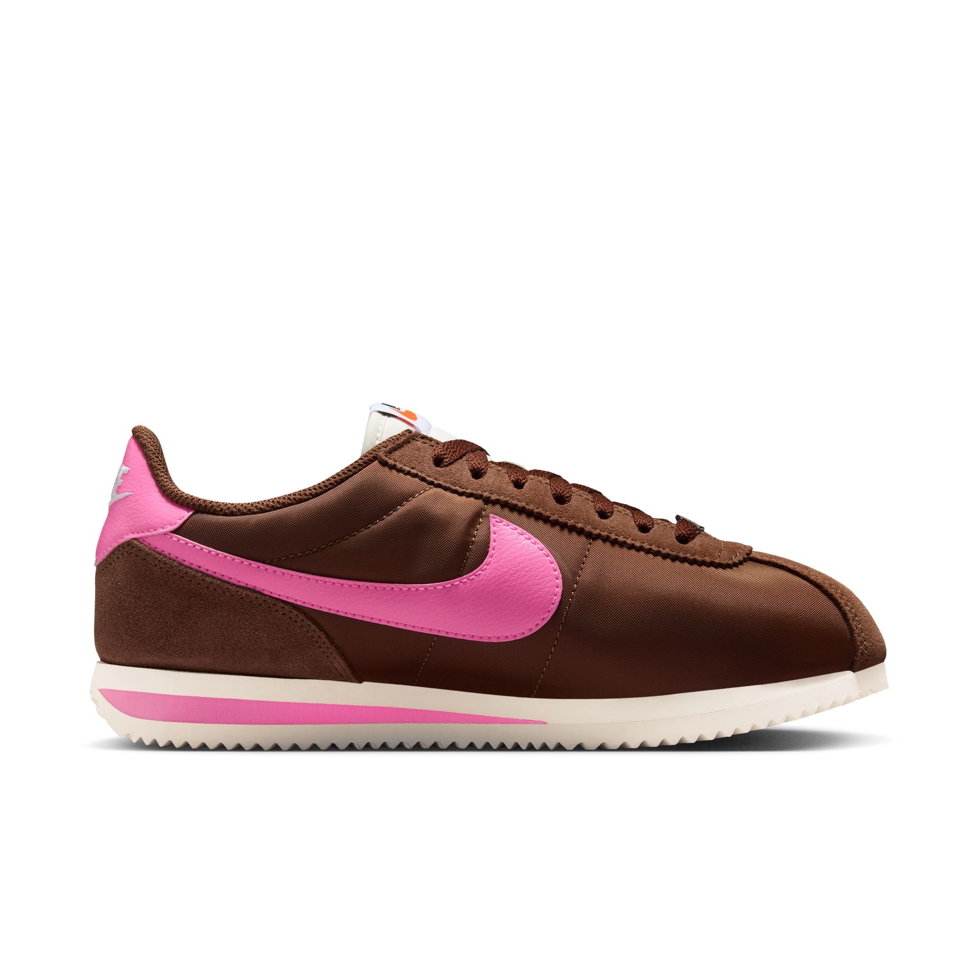 Womens Nike Cortez Textile 'Fauna Brown/Pink Spell'