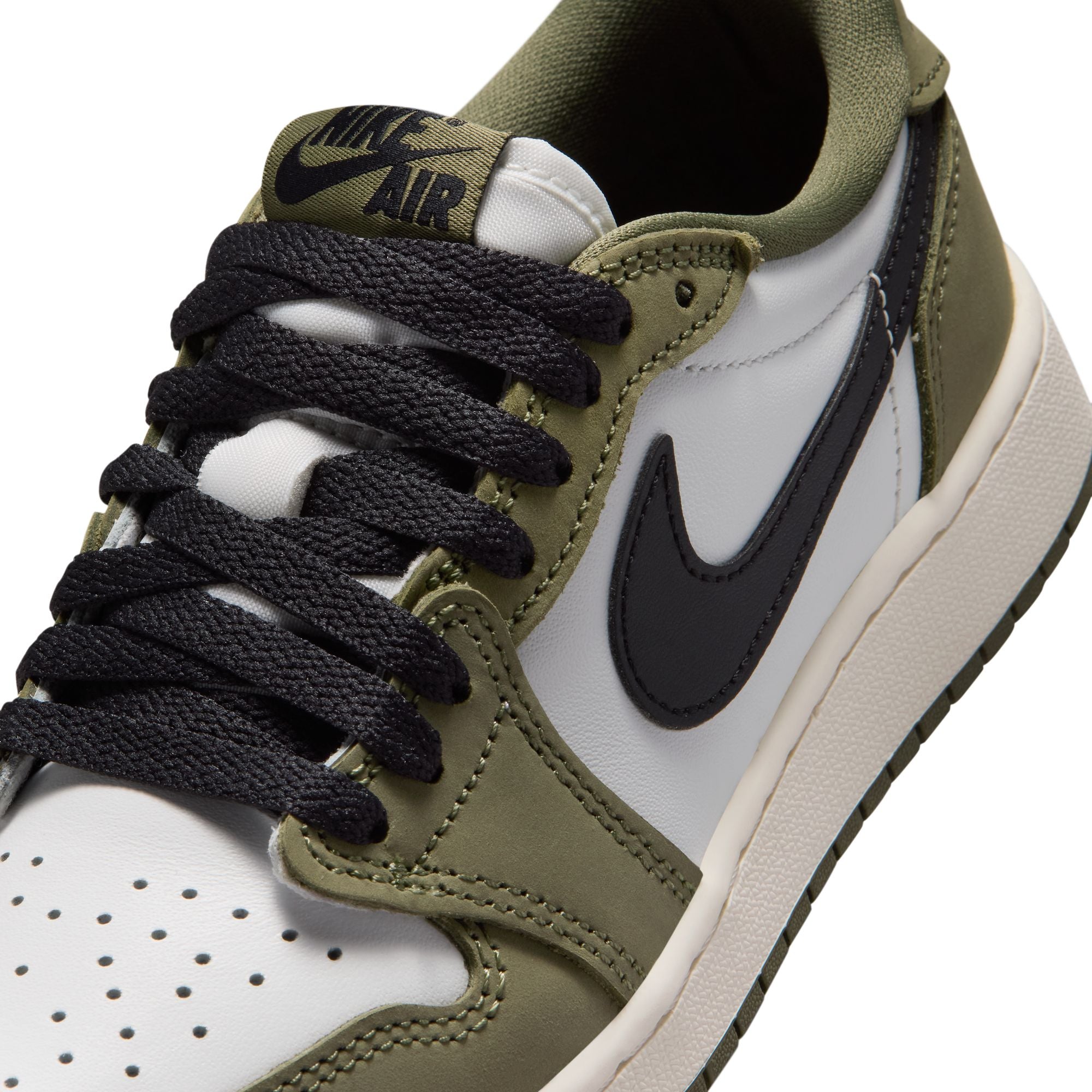 Youth Air Jordan 1 Retro Low 'Medium Olive'