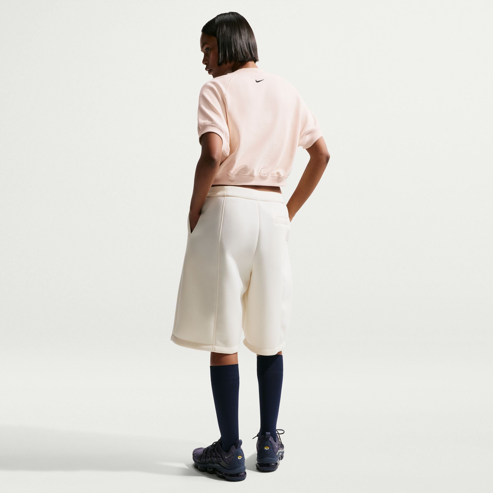 Womens Nike Sportswear French Terry Crewneck Sweatshirt 'Chalk'