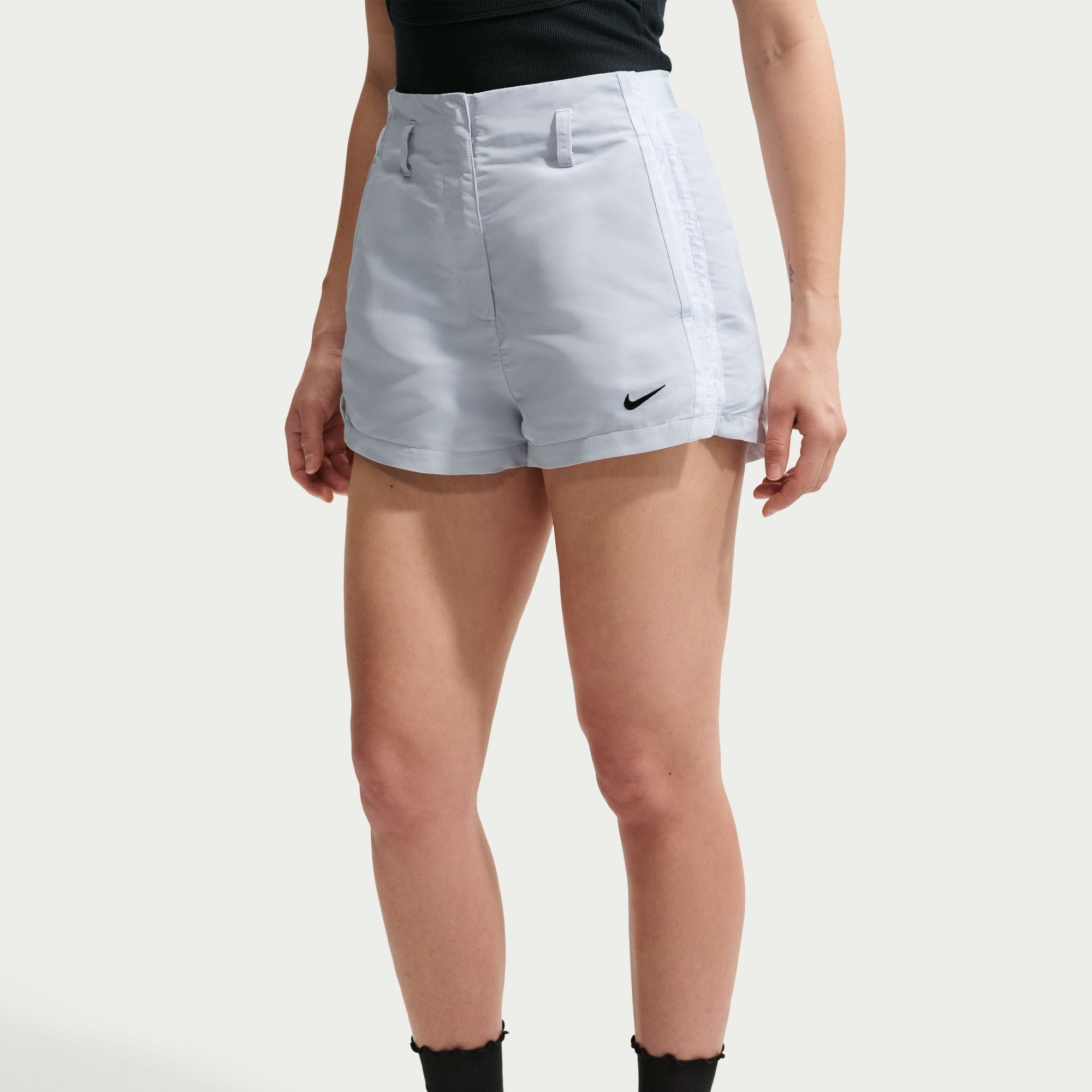 Womens Nike High-Waisted 2" Shorts 'Pure Platinum'