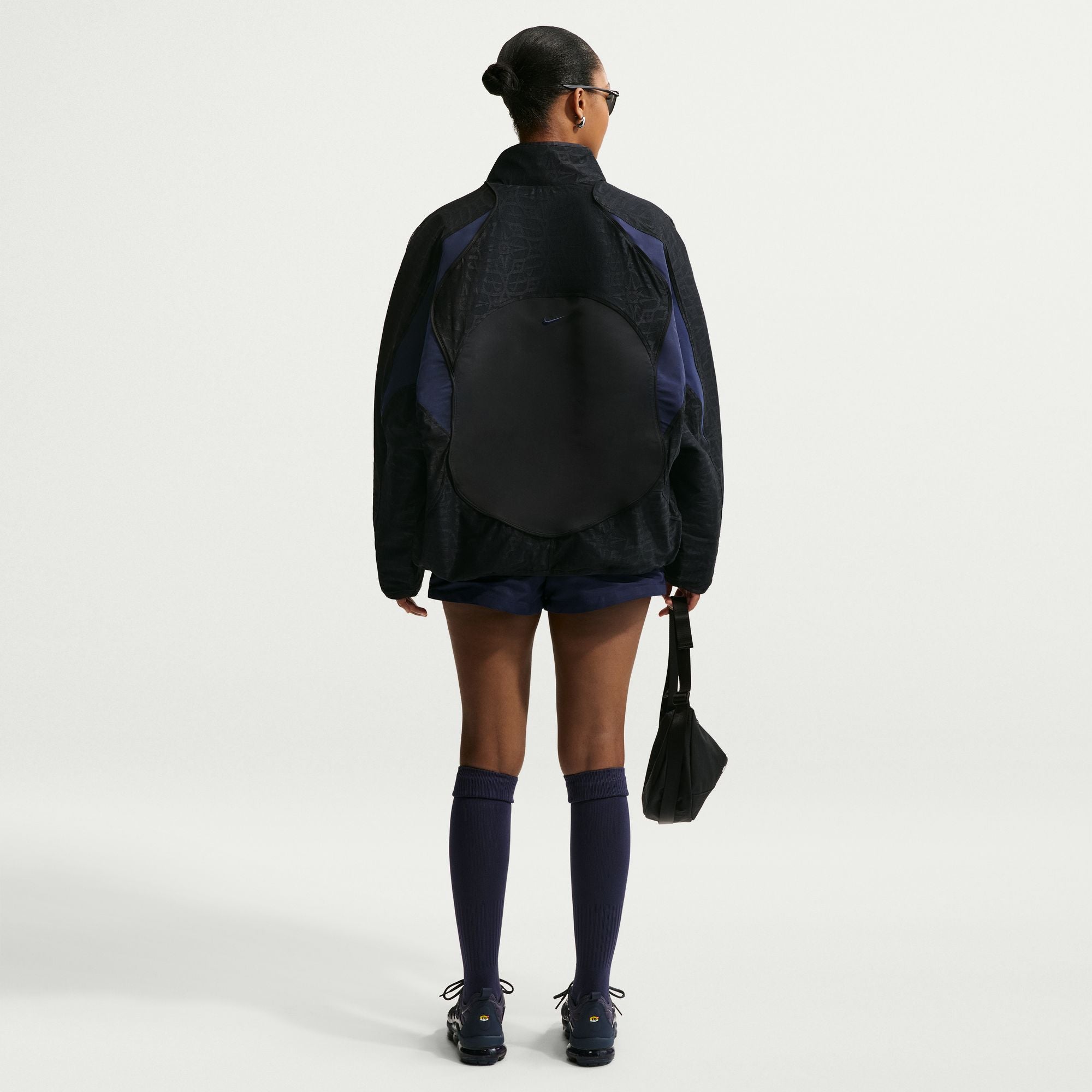 Womens Nike Oversized Lace Track Jacket 'Black'