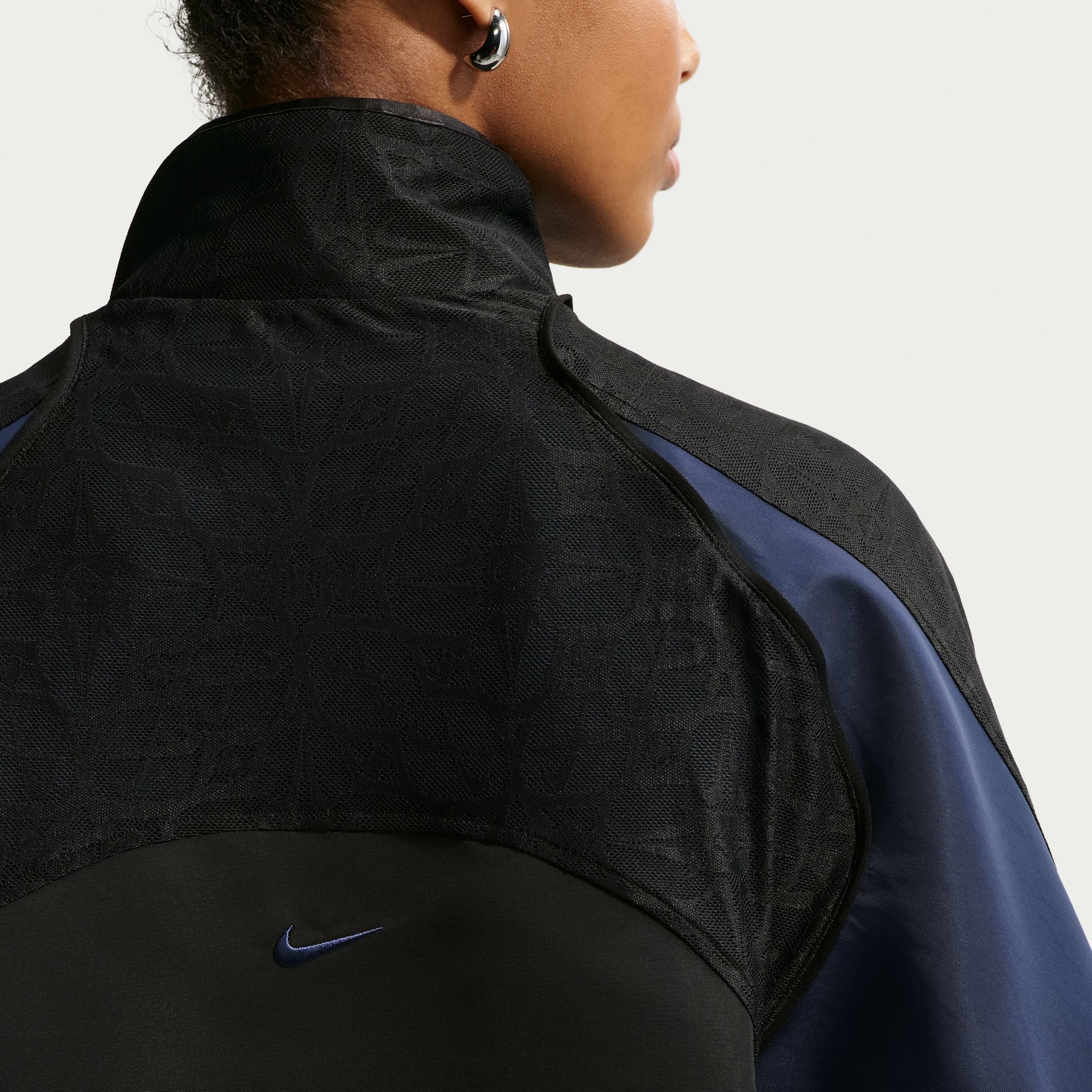 Womens Nike Oversized Lace Track Jacket 'Black'