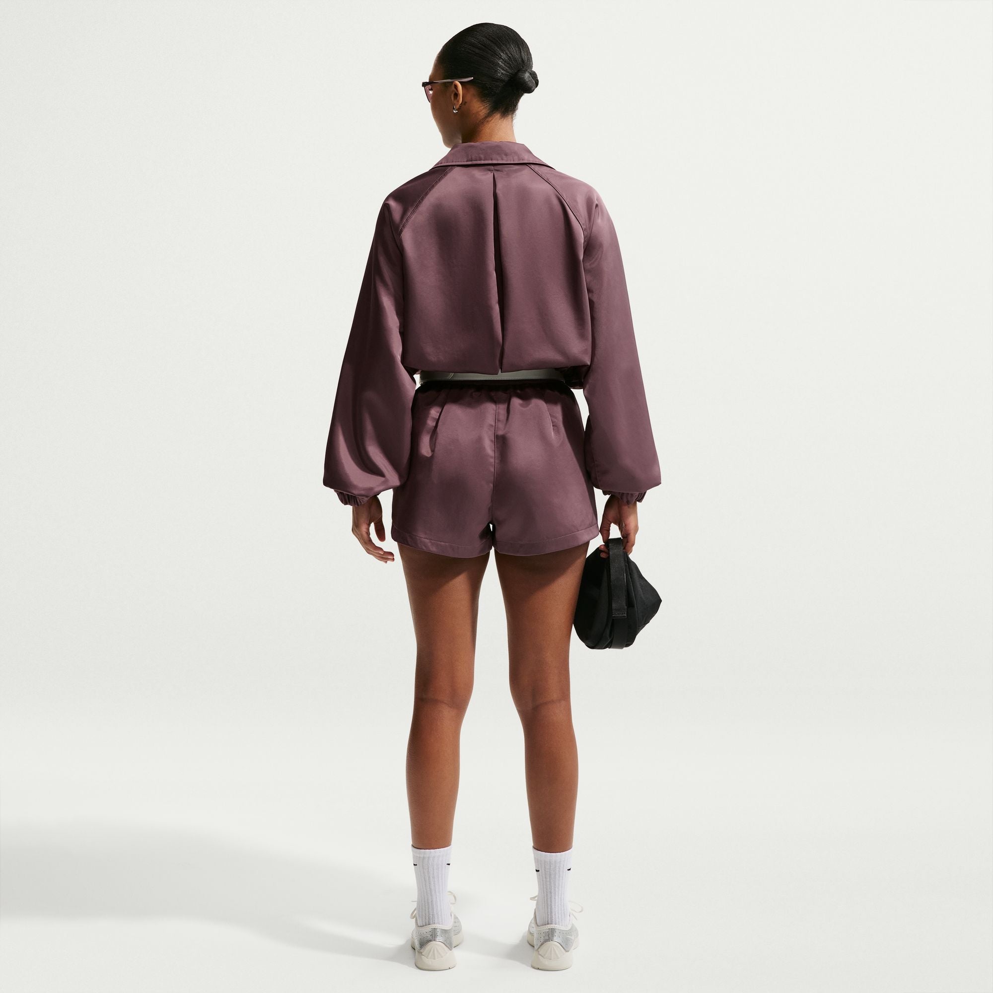 Womens Oversized Satin Coaches Jacket 'Tattoo'