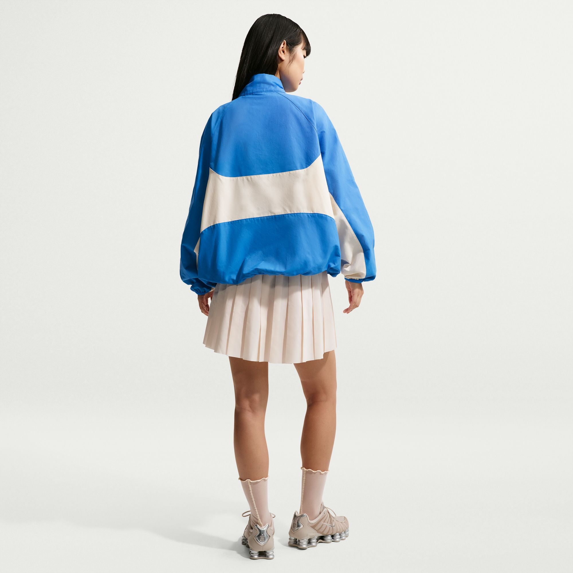 Womens Nike Sportswear Mid-Rise Pleated Skirt 'Chalk'