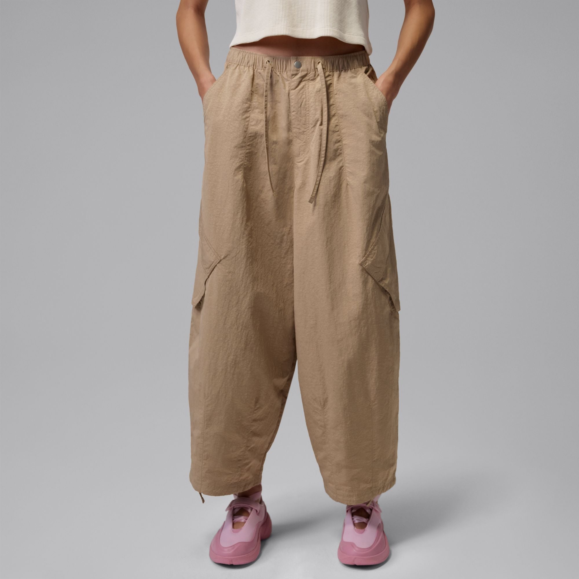 Womens Jordan Flight Chicago Parachute Pants 'Khaki'