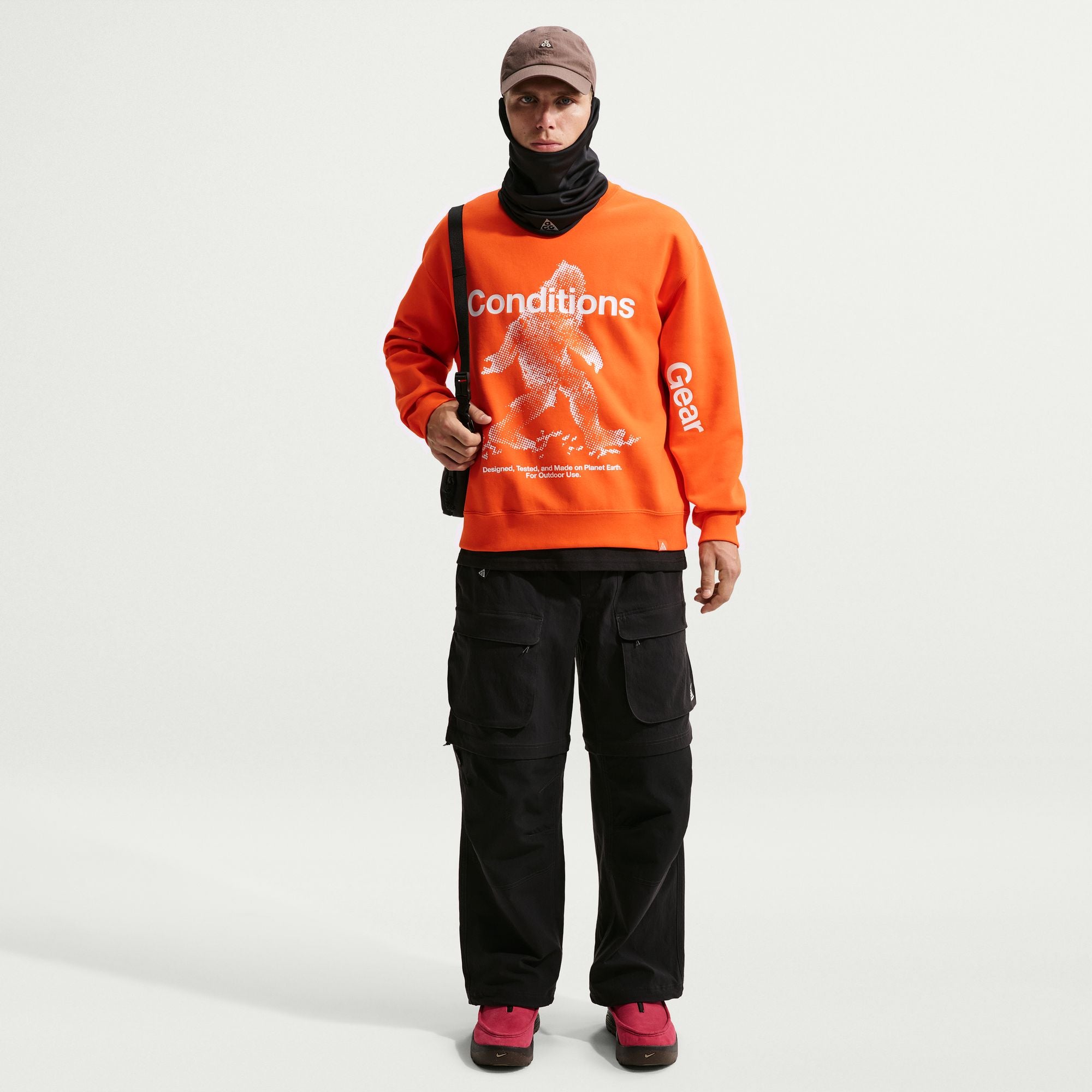 Nike ACG "Tuff Fleece" Crewneck Sweatshirt 'Safety Orange'
