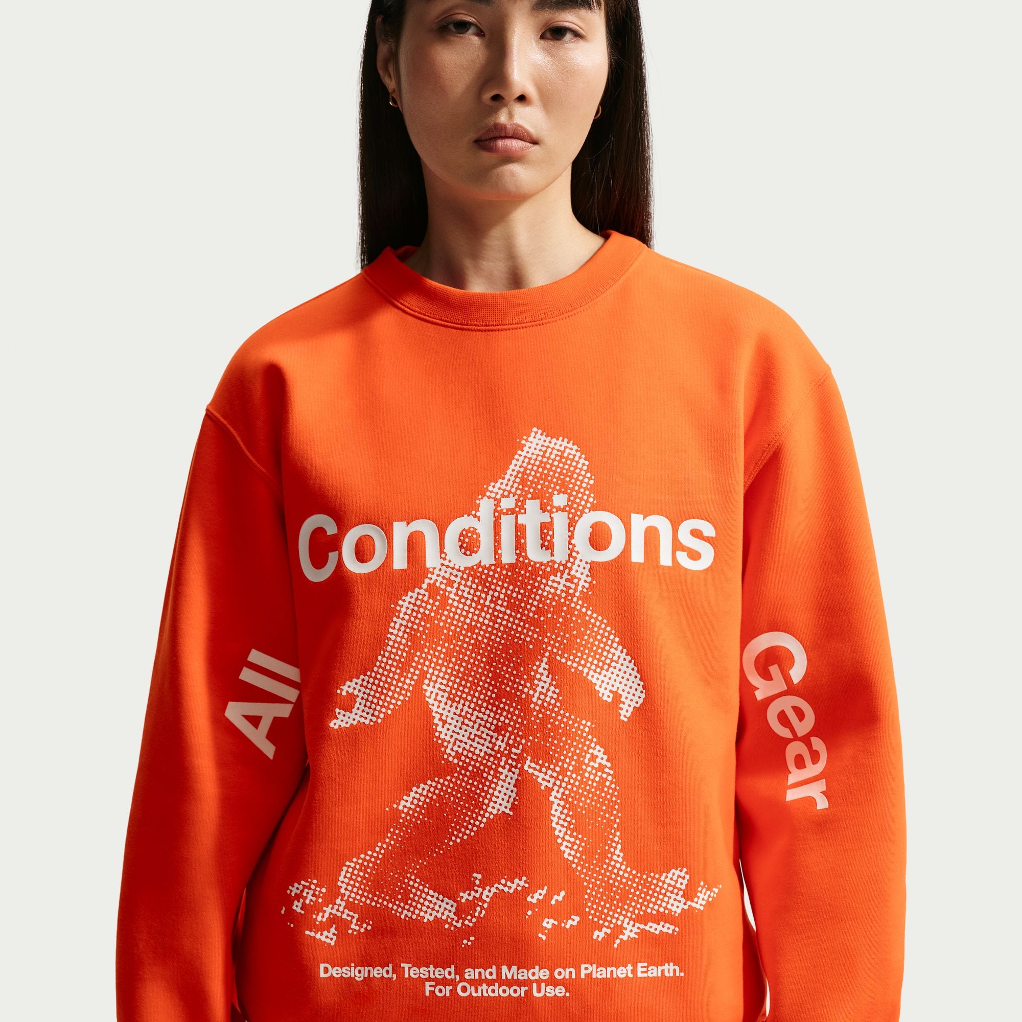 Nike ACG "Tuff Fleece" Crewneck Sweatshirt 'Safety Orange'