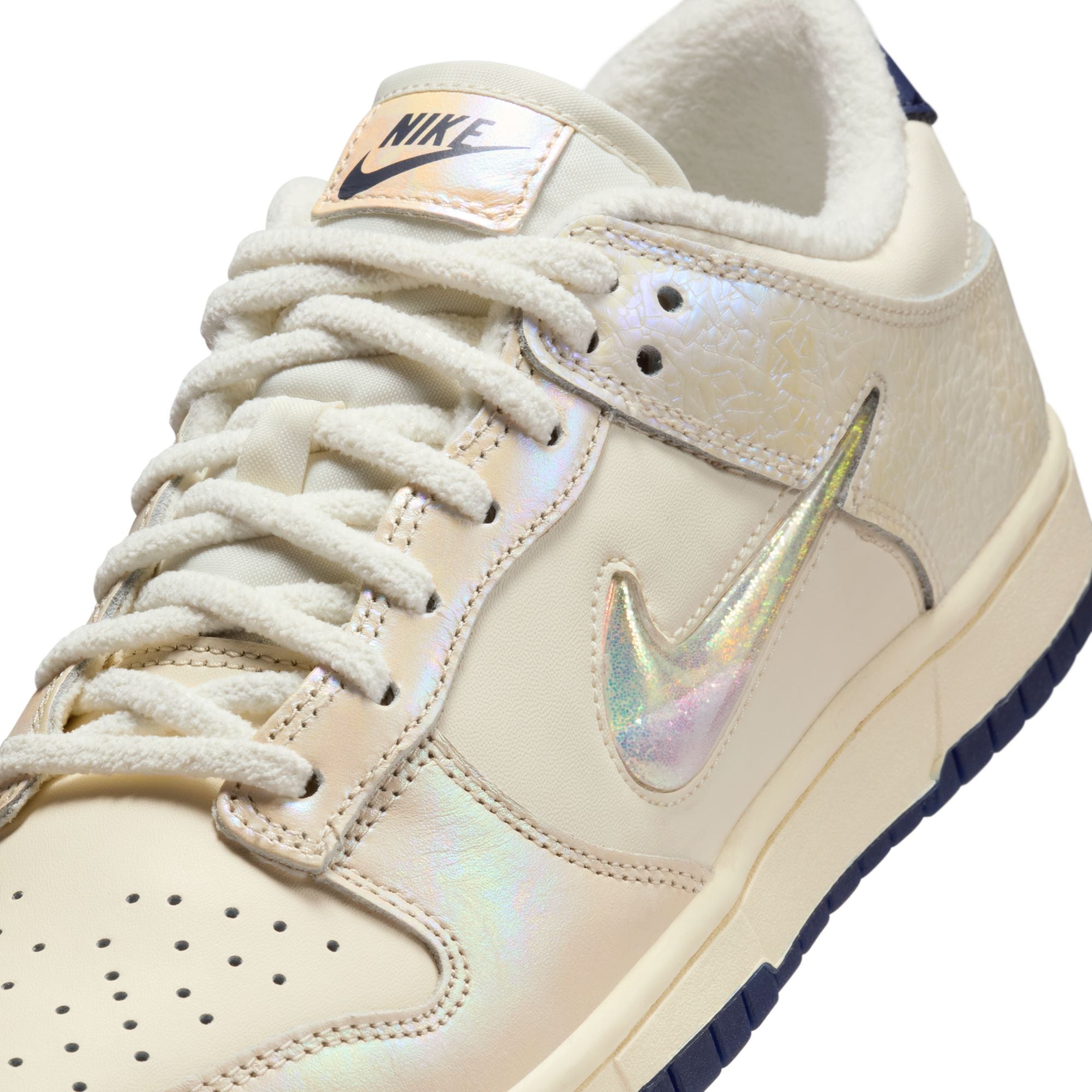 Womens Nike Dunk Low 'Soft Pearl/Multi-Color-Midnight Navy'