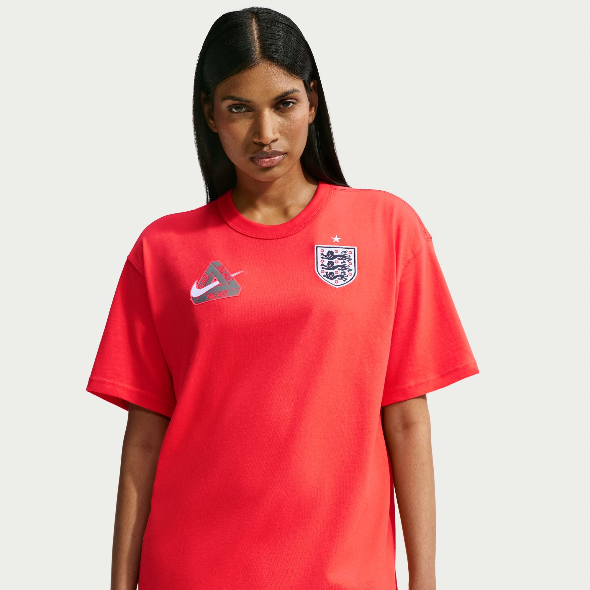 Nike England x Palace T-Shirt 'Light Crimson'