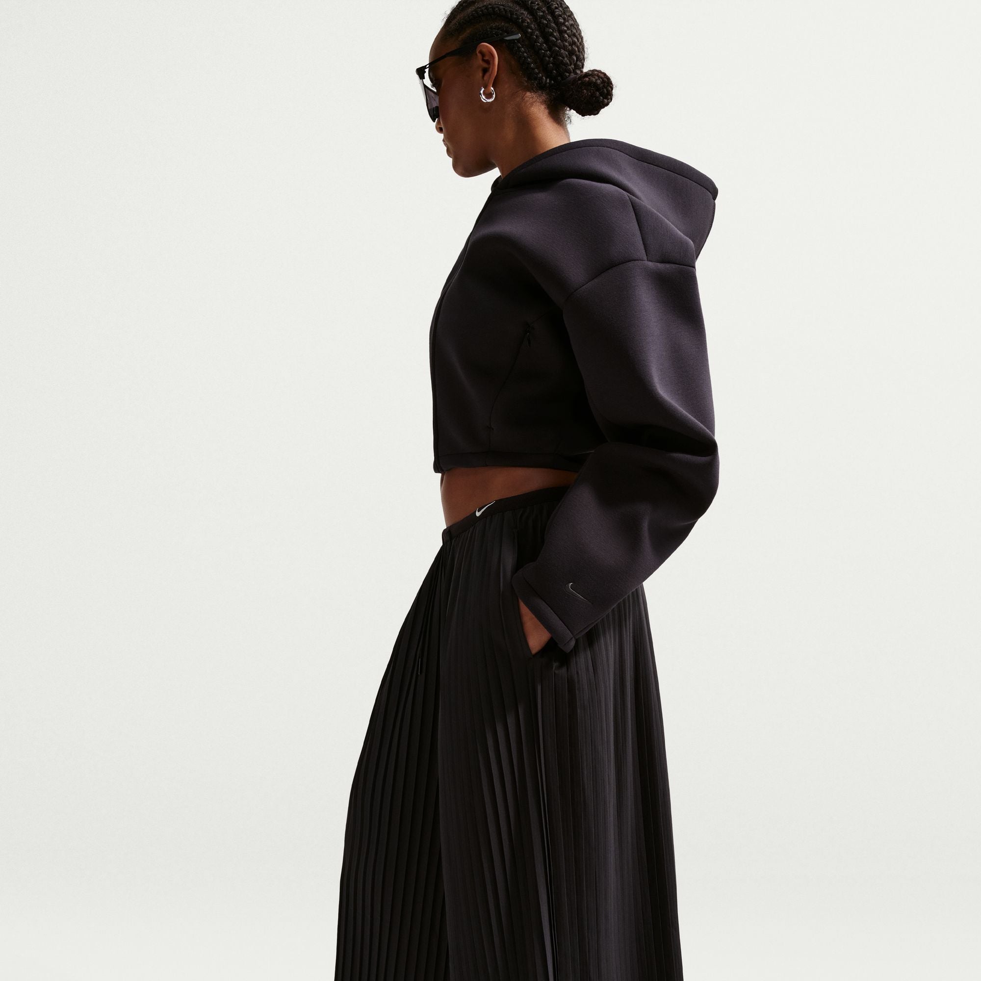 Nike Women's Oversized Mid-Rise Culotte Pants 'Black'