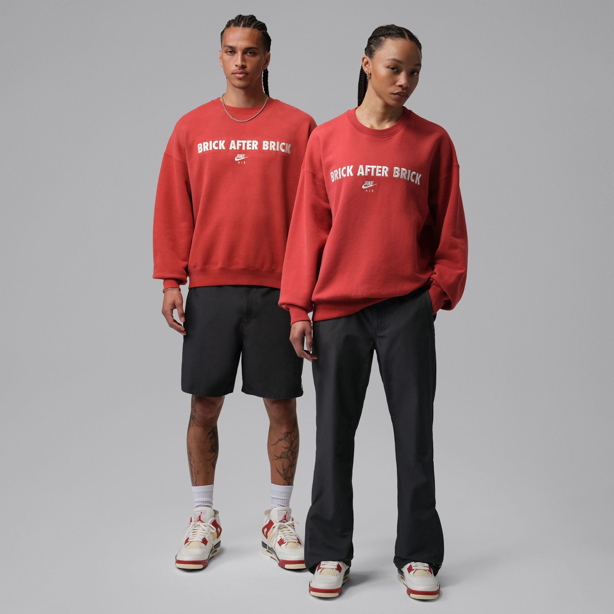 Jordan BIKE AIR x Nigel Sylvester Crewneck Sweatshirt 'Cinnabar'