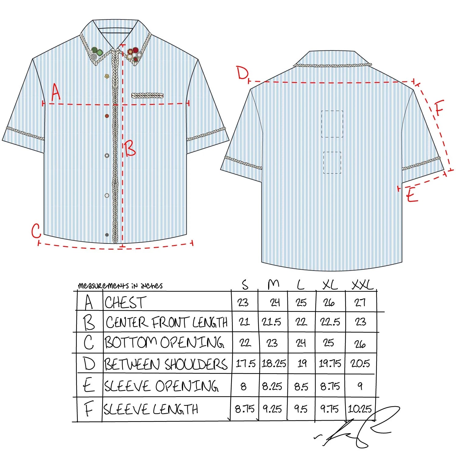 Kody Phillips Embellished Lasso Shirt "Blue"