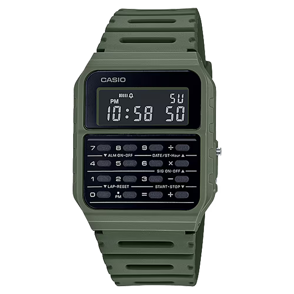Casio CA53WF-3B Data Bank Watch 'Olive Green'