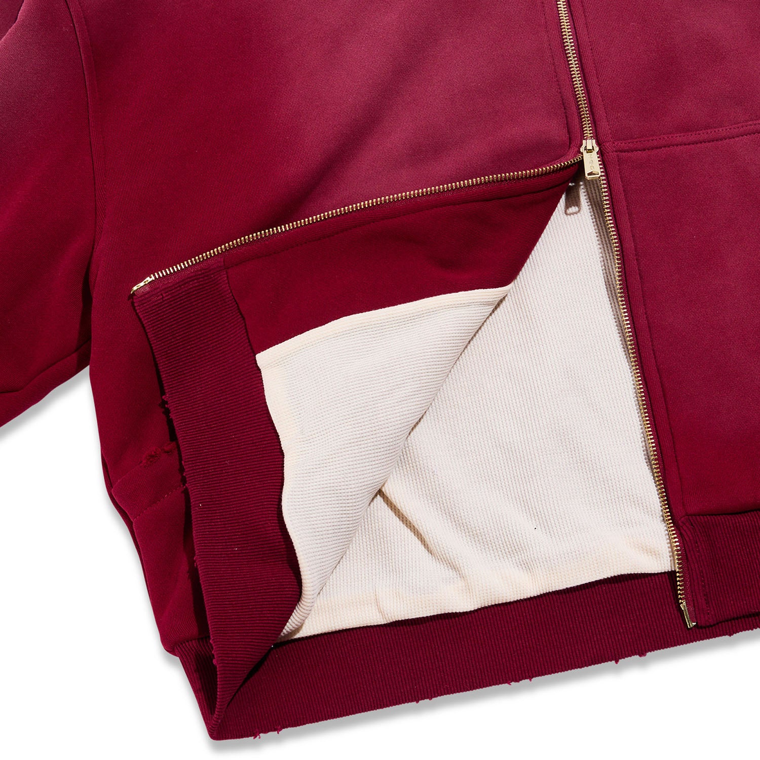 NGO Running Horse Full Zip Hoodie 'Maroon'