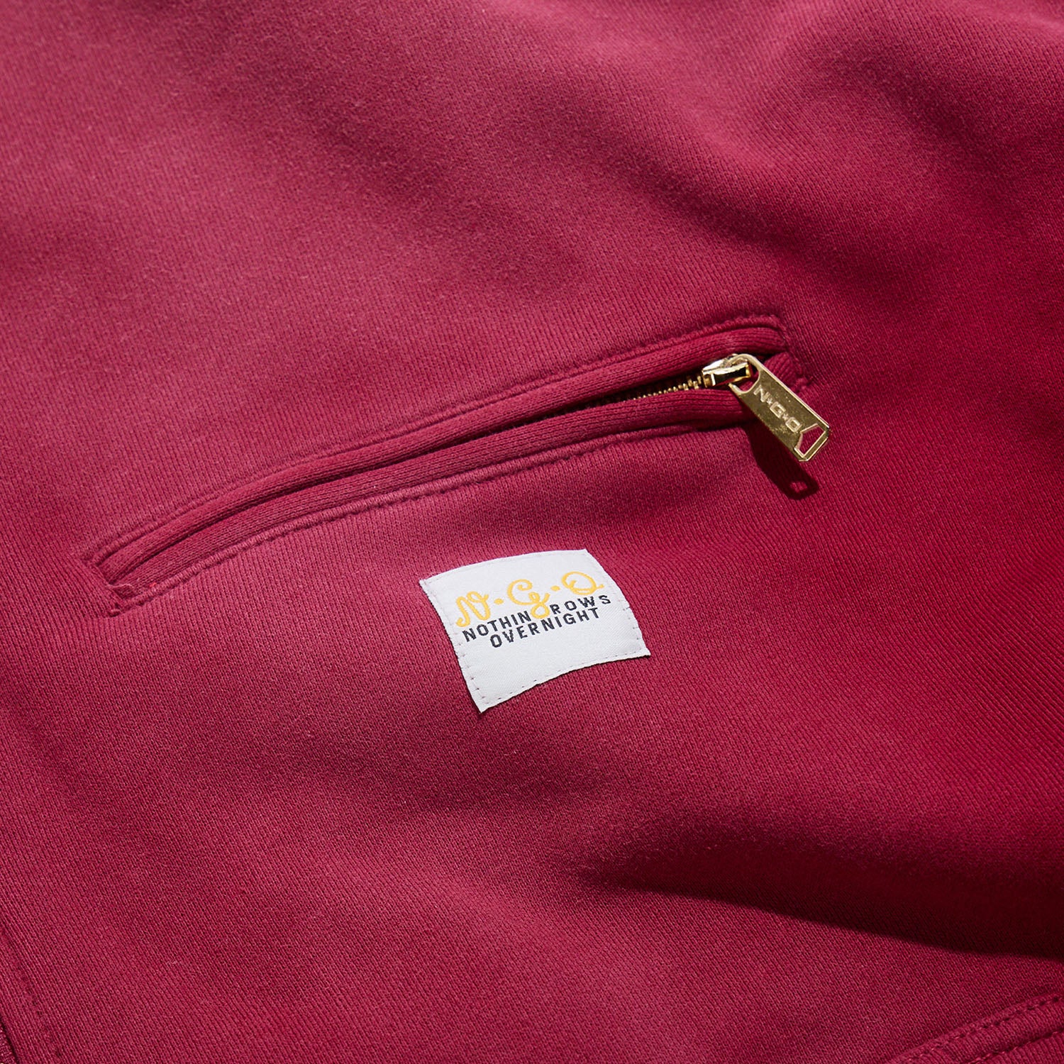 NGO Running Horse Full Zip Hoodie 'Maroon'