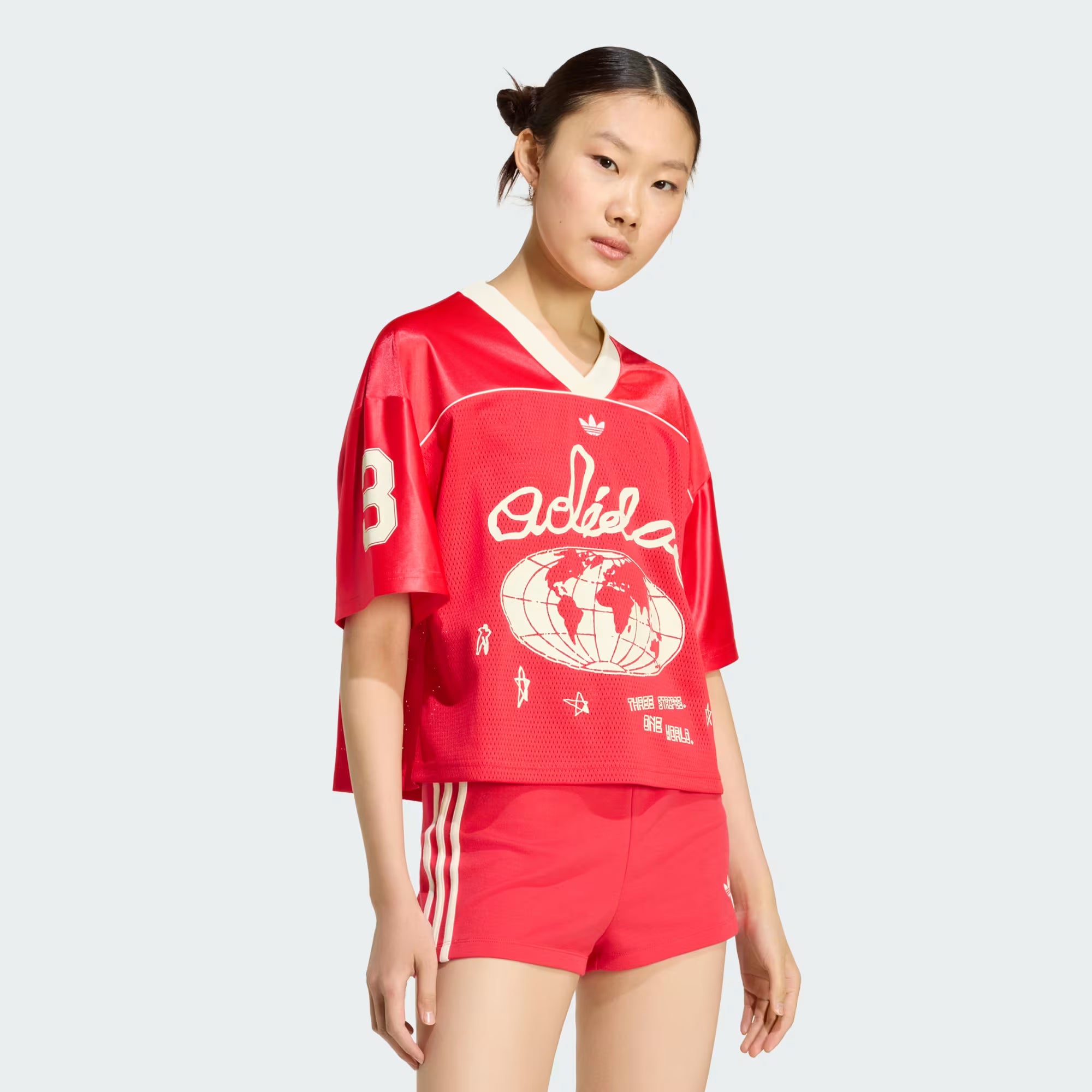 adidas OG Cropped Soccer Jersey 'Red'