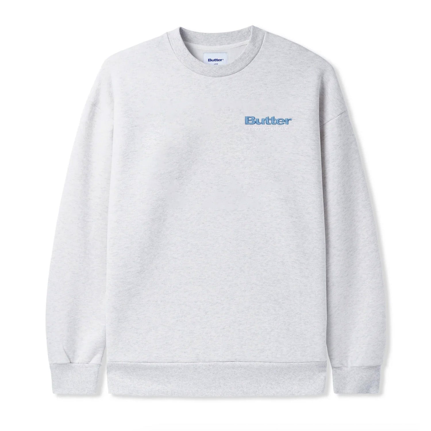 Butter Goods Internationale Embroidered Crewneck 'Ash'
