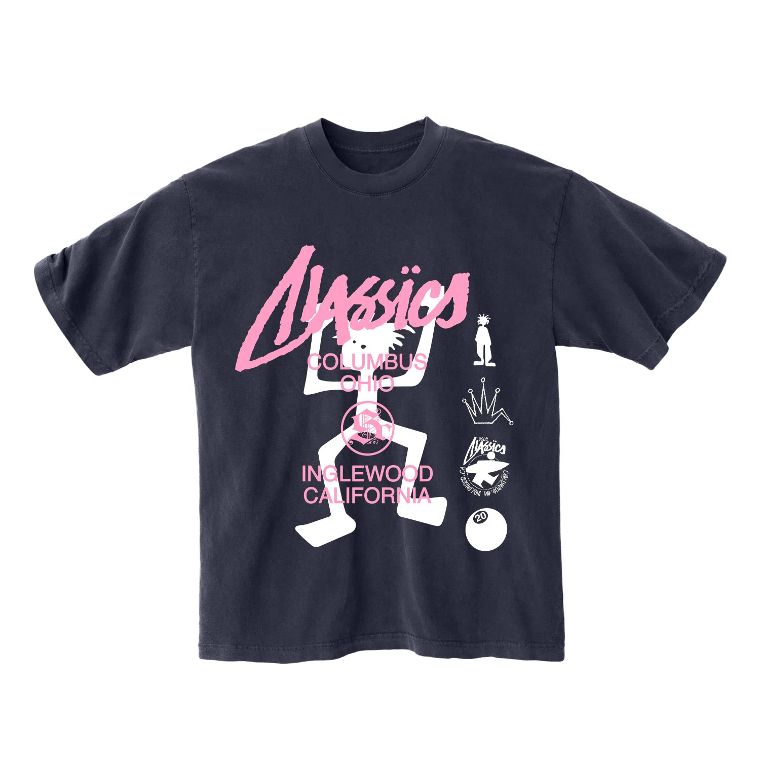 Kingsrowe x Sole Classics Stussy Man T-Shirt 'Dolphin Blue'