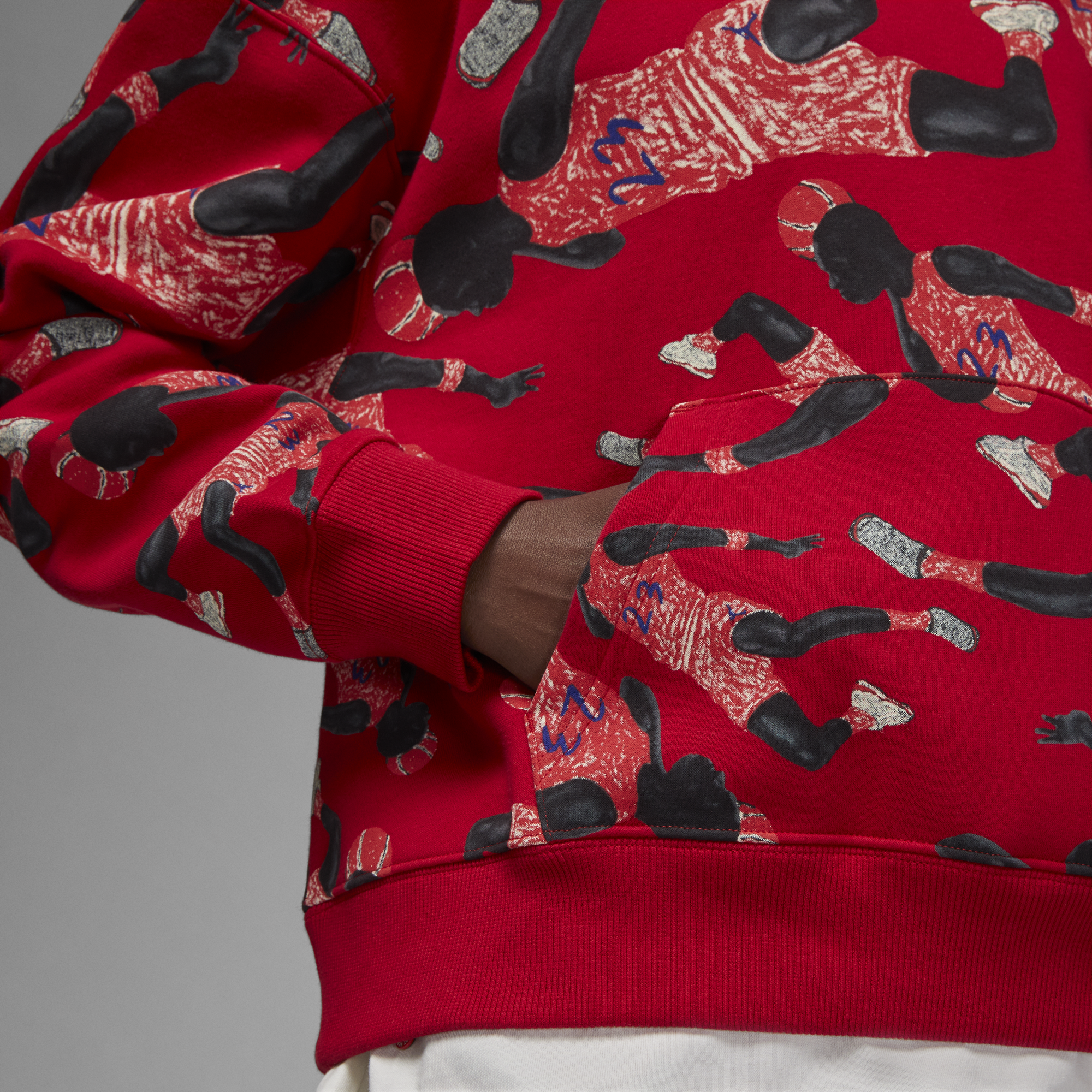 Jordan Artist Series by Packer Duncan Hoodie 'Red'