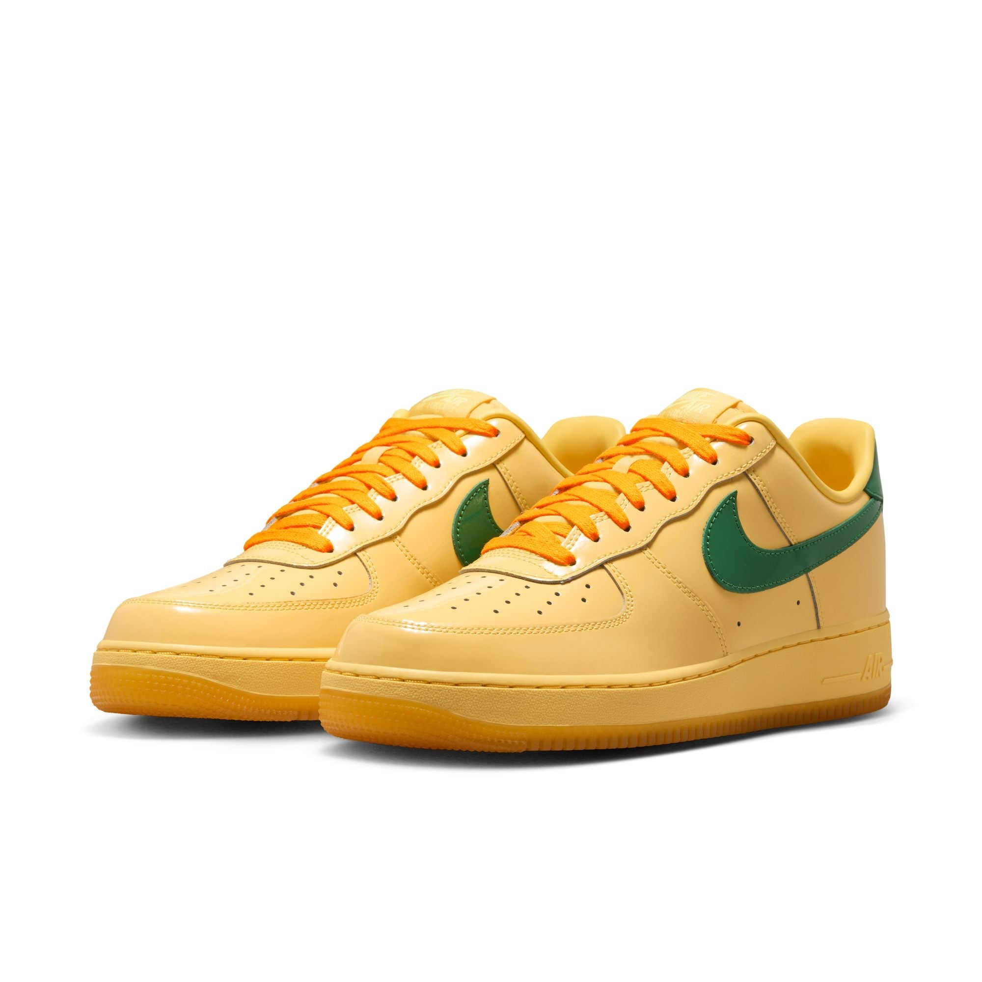Nike Air Force 1 Low Patent Leather 'Topaz Gold Pine Green'