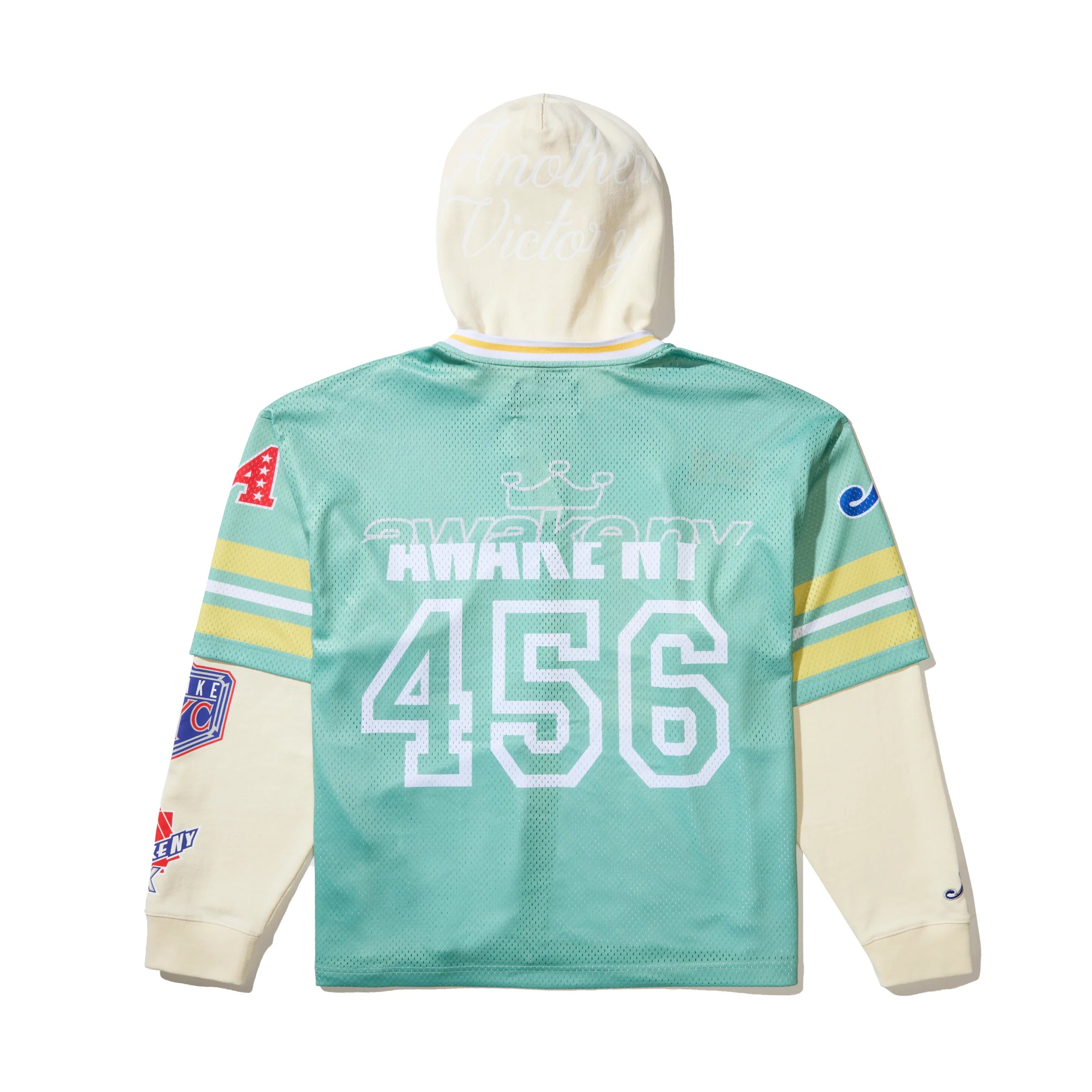 Awake NY Headcrack Champs Jersey Zip Hoodie 'Green'