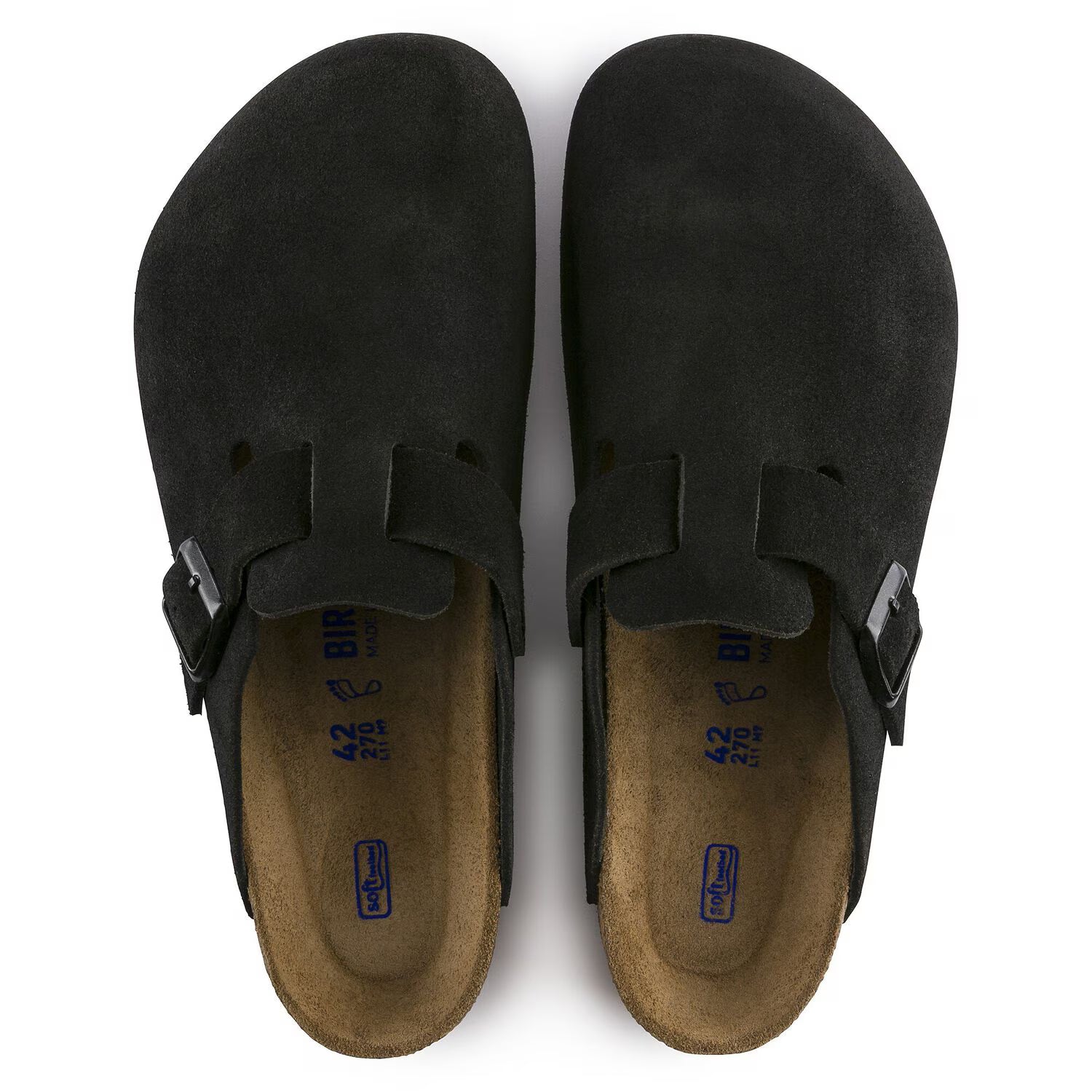 Womens Birkenstock Boston Softbed 'Black'