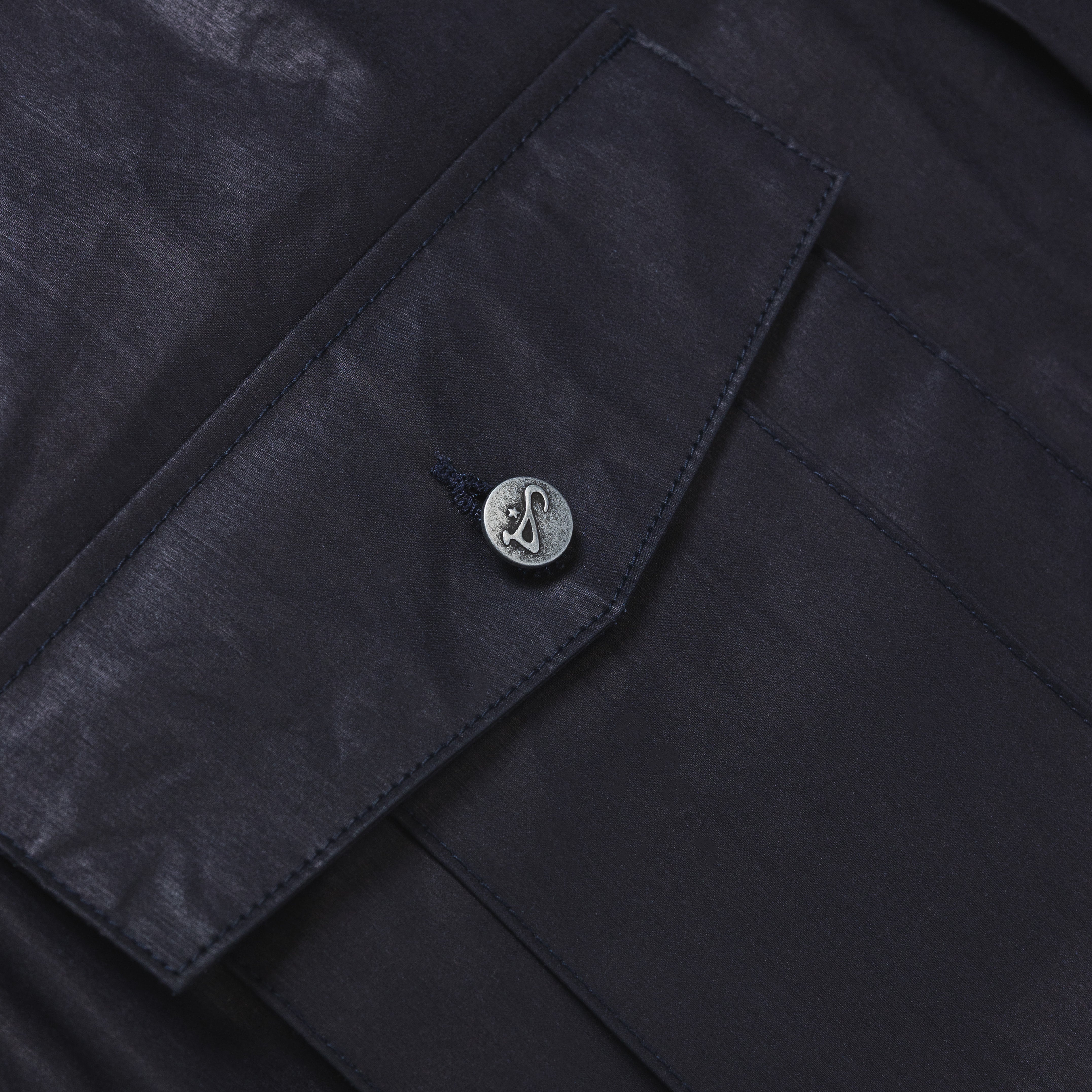 Art Community Waxed Indigo Anorak Japanese Nylon Jacket 'Waxed Indigo'