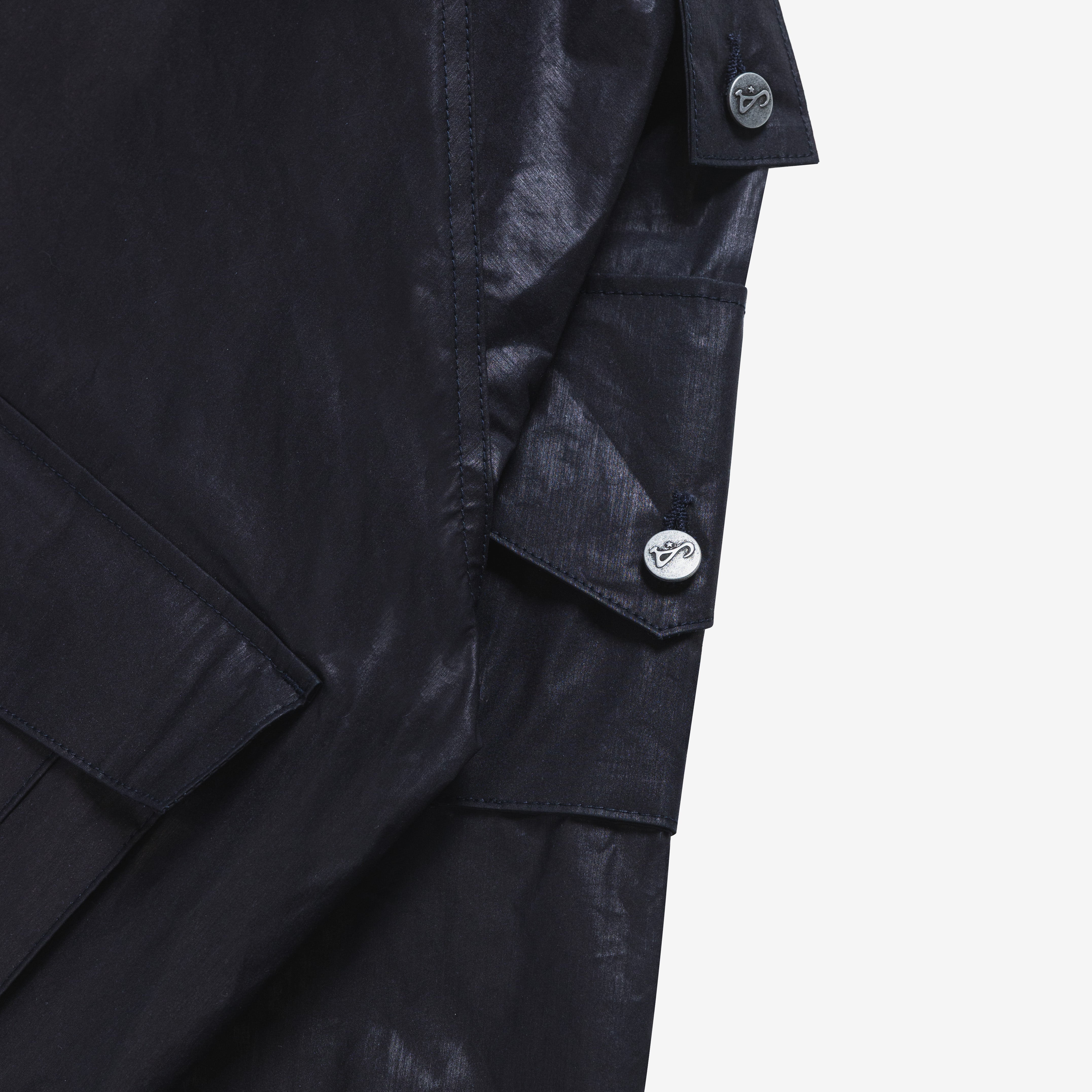Art Community Waxed Indigo Anorak Japanese Nylon Jacket 'Waxed Indigo'