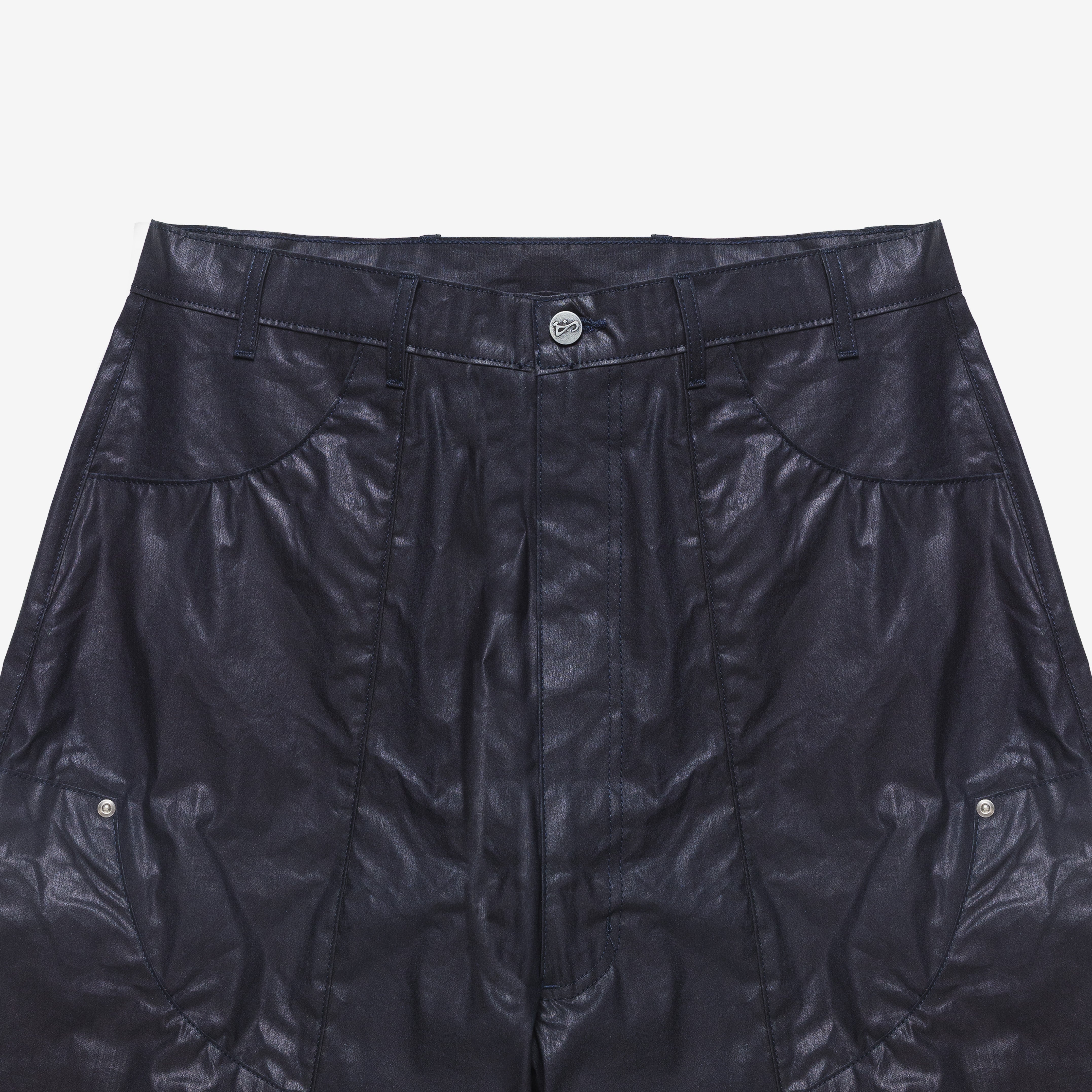 Art Community Waxed Indigo Parachute Japanese Nylon Pant 'Waxed Indigo'