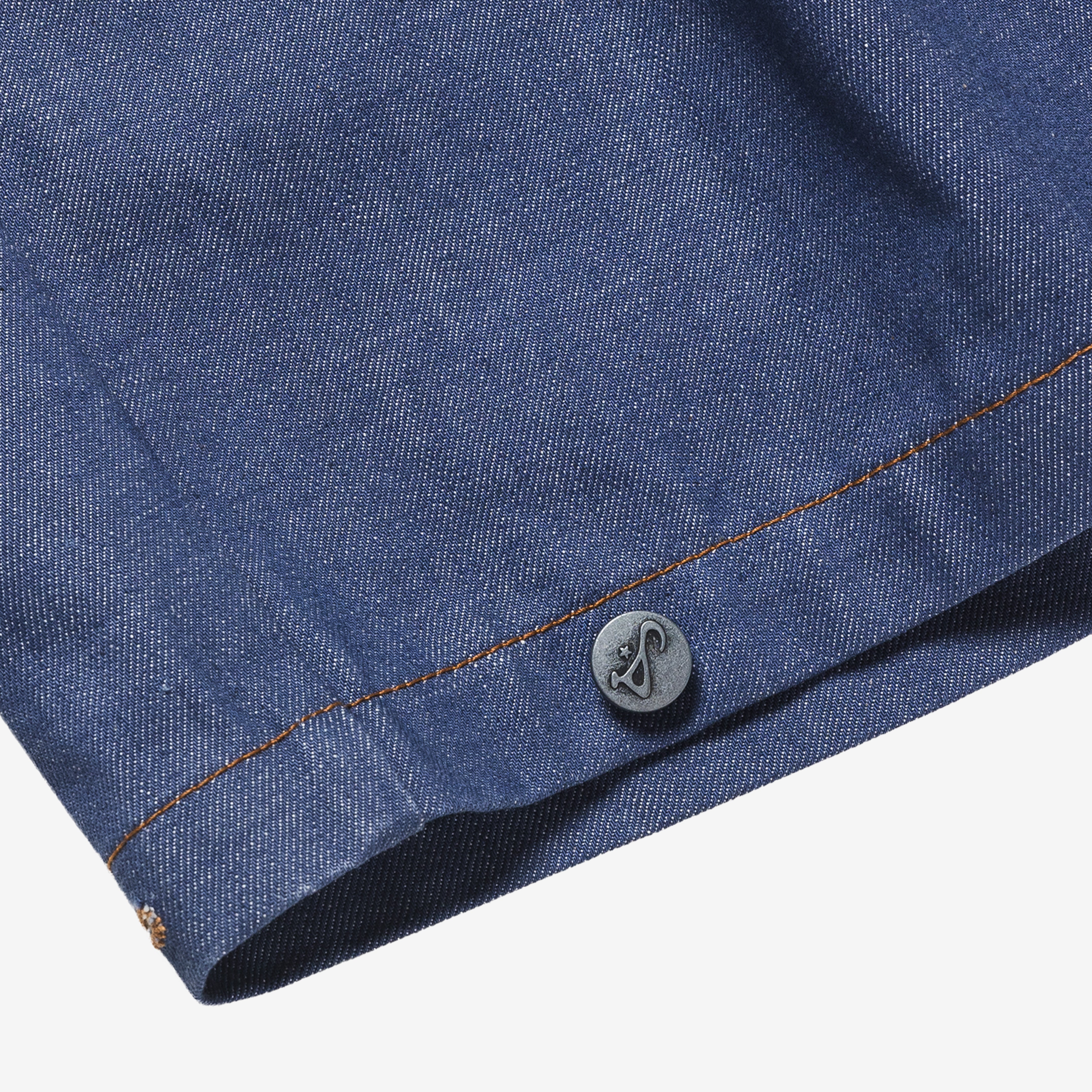 Art Community Diptych Japanese Denim Jort 'Purple Indigo'