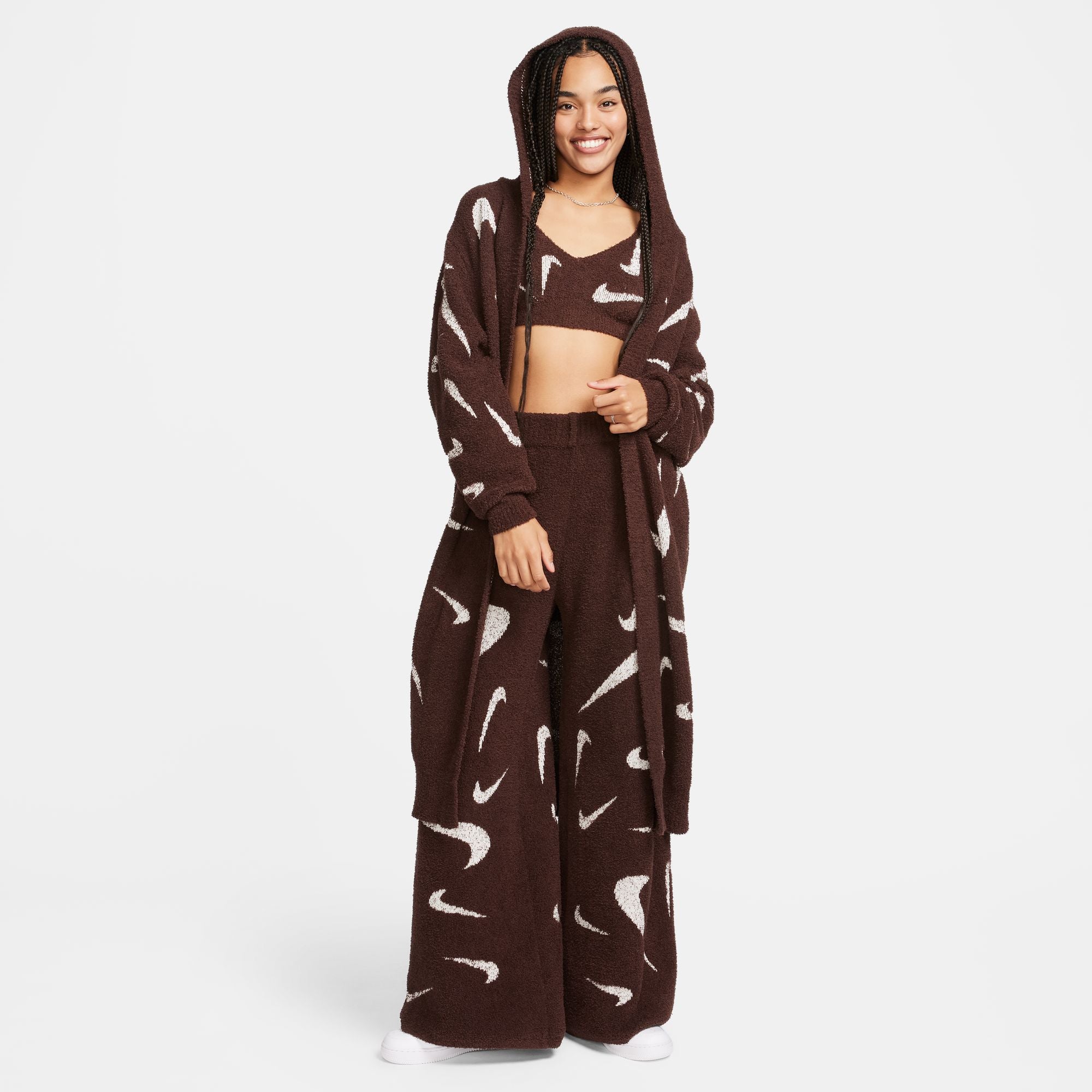 Womens Nike Sportswear Phoenix Cozy Boucle 'Earth'