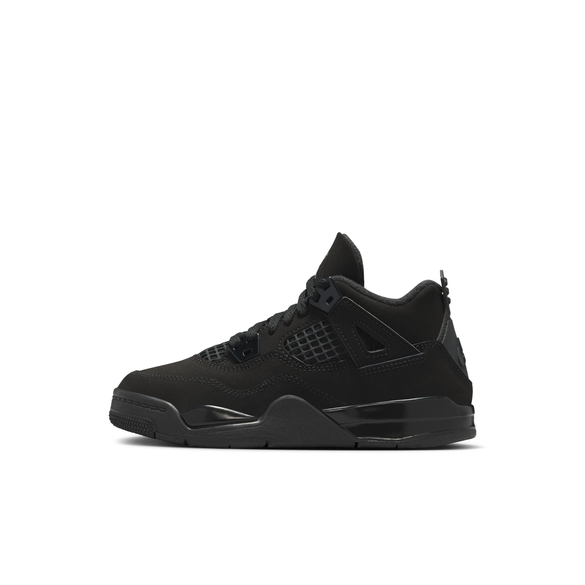 Youth Jordan 4 Retro "Black Cat" (Little Kids)