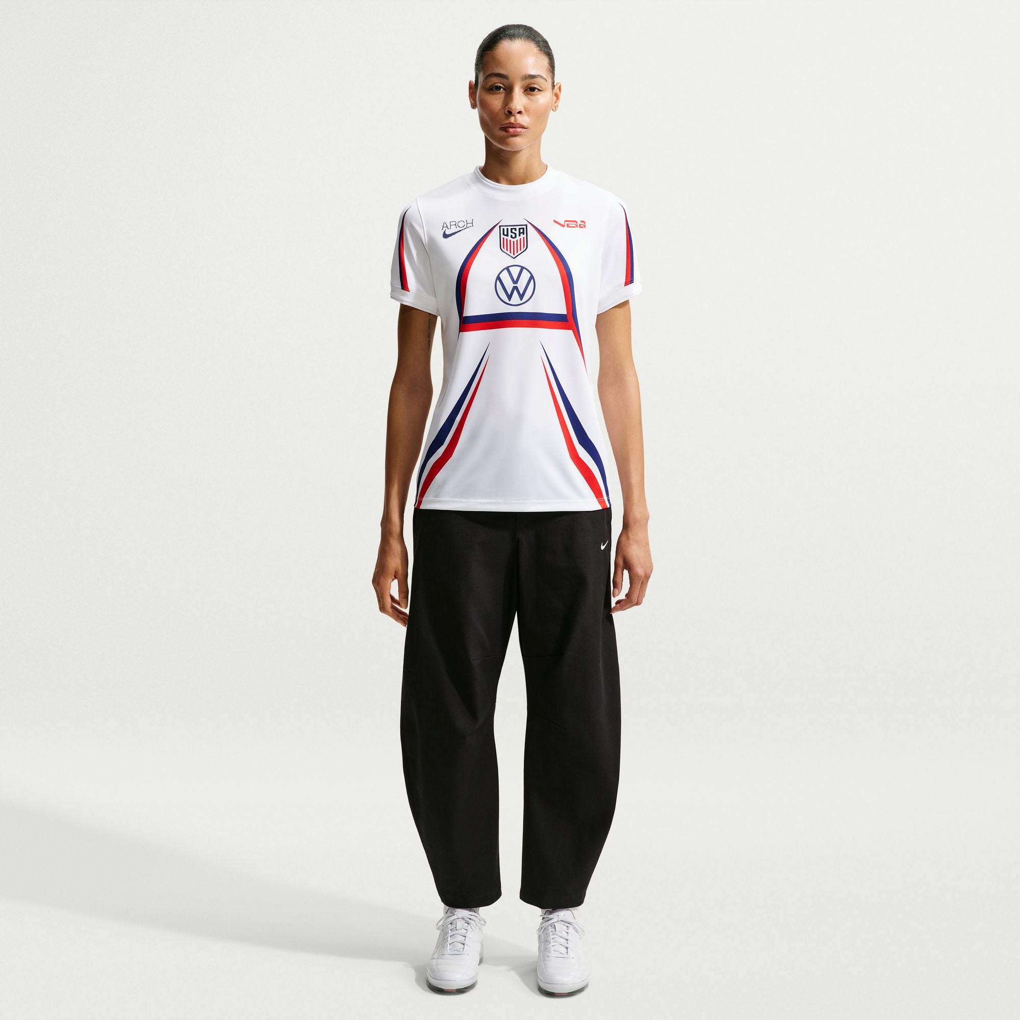 Womens Nike USA x V.A.A. Short-Sleeve Soccer Jersey