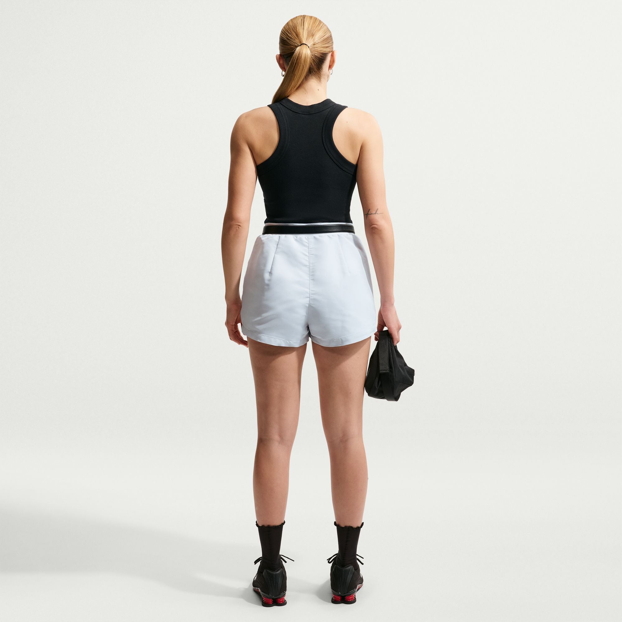 Womens Nike High-Waisted 2" Shorts 'Pure Platinum'