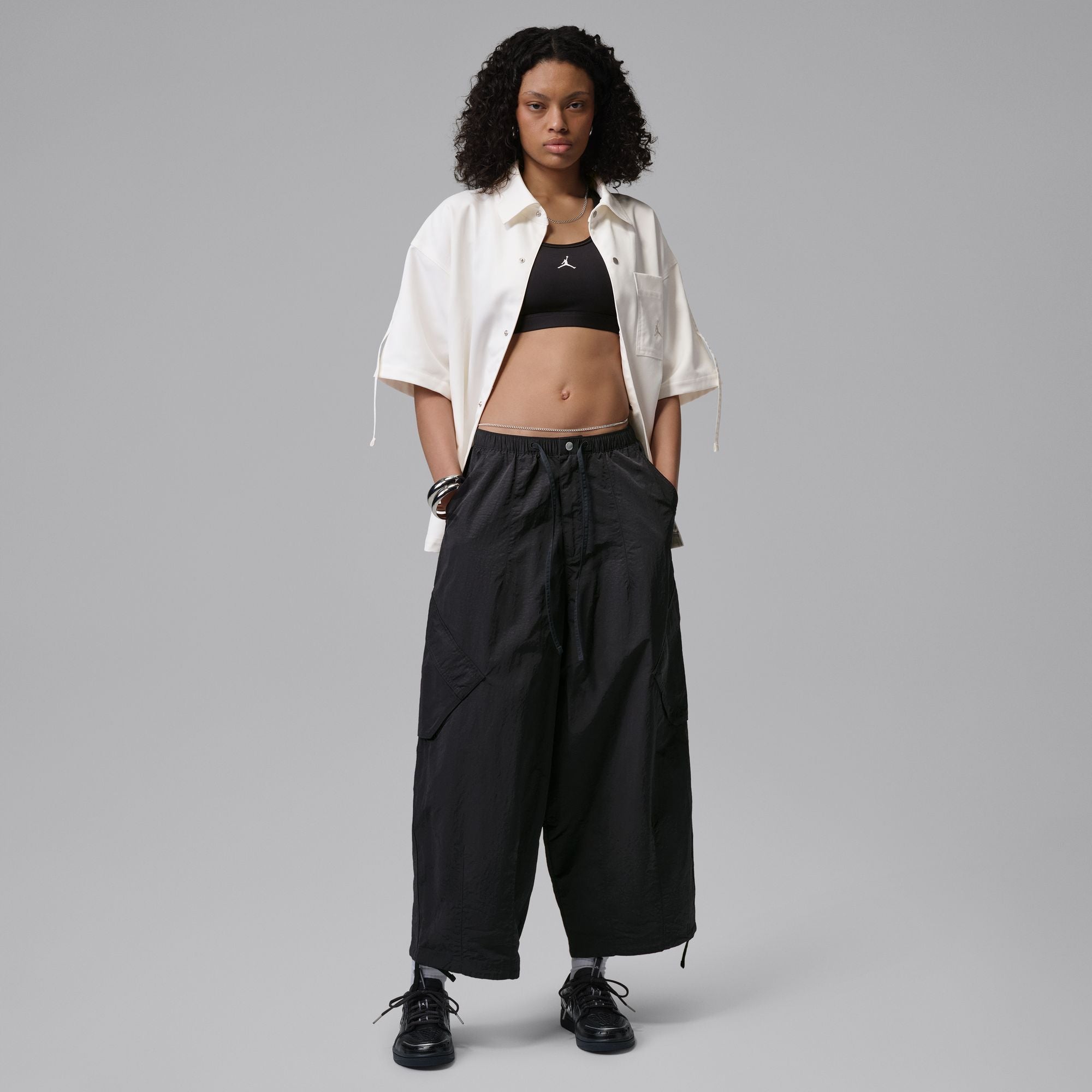 Womens Jordan Flight Chicago Parachute Pants 'Black'