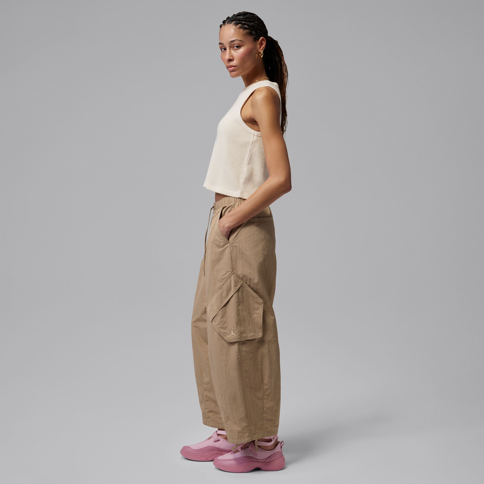 Womens Jordan Flight Chicago Parachute Pants 'Khaki'