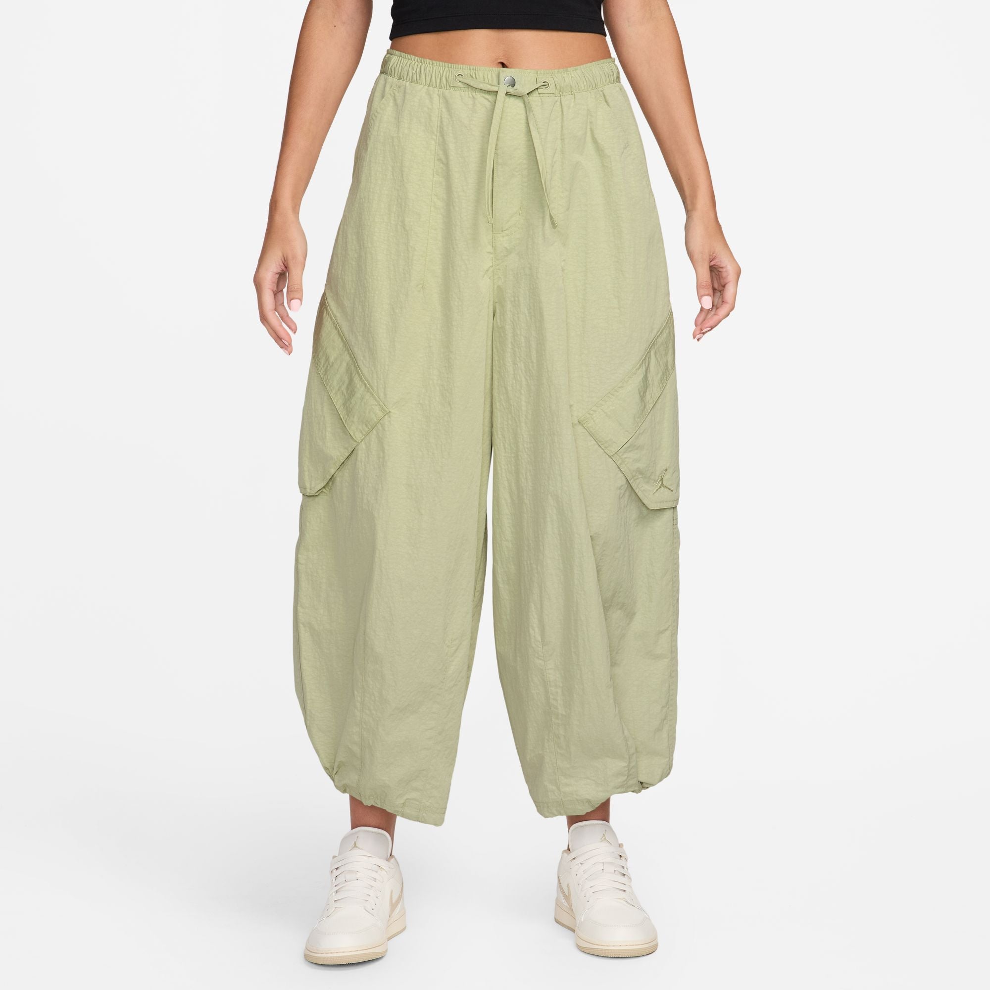 Womens Jordan Flight Chicago Parachute Pants 'Olive Aura'