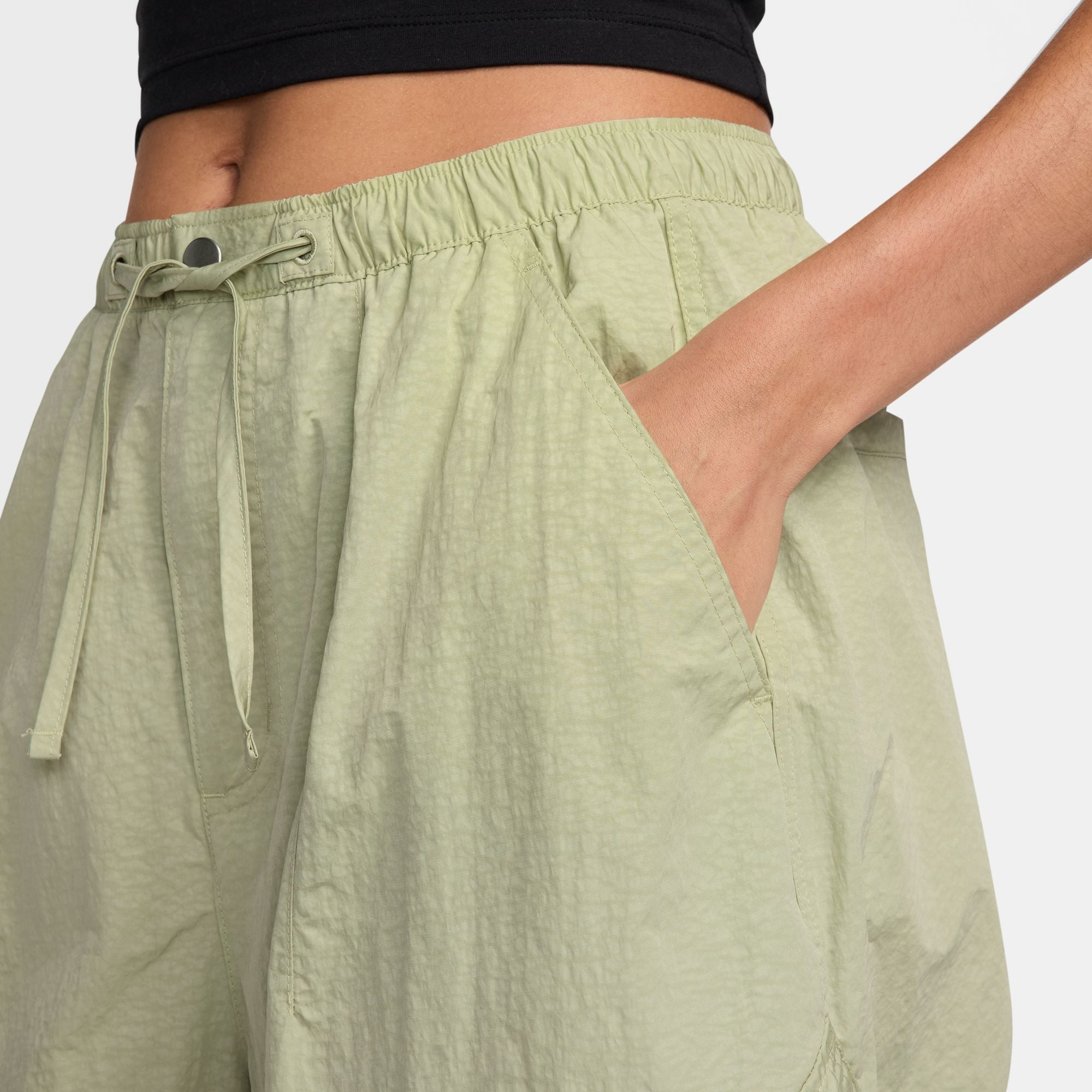 Womens Jordan Flight Chicago Parachute Pants 'Olive Aura'