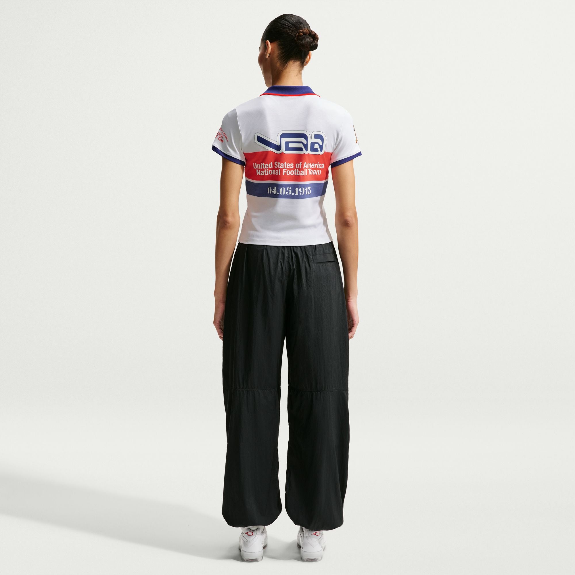 Womens USA x V.A.A. Polo Shirt 'White'