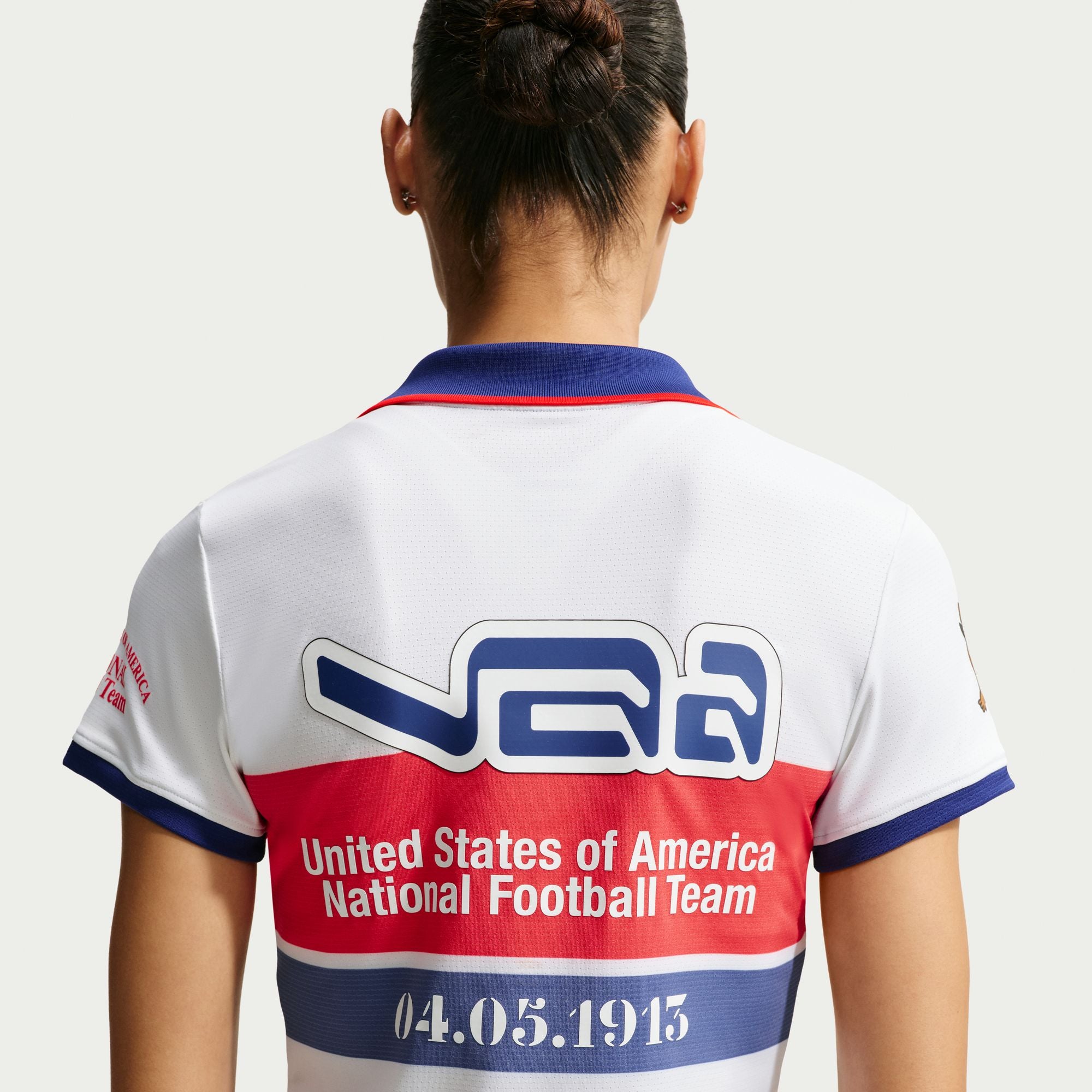 Womens USA x V.A.A. Polo Shirt 'White'