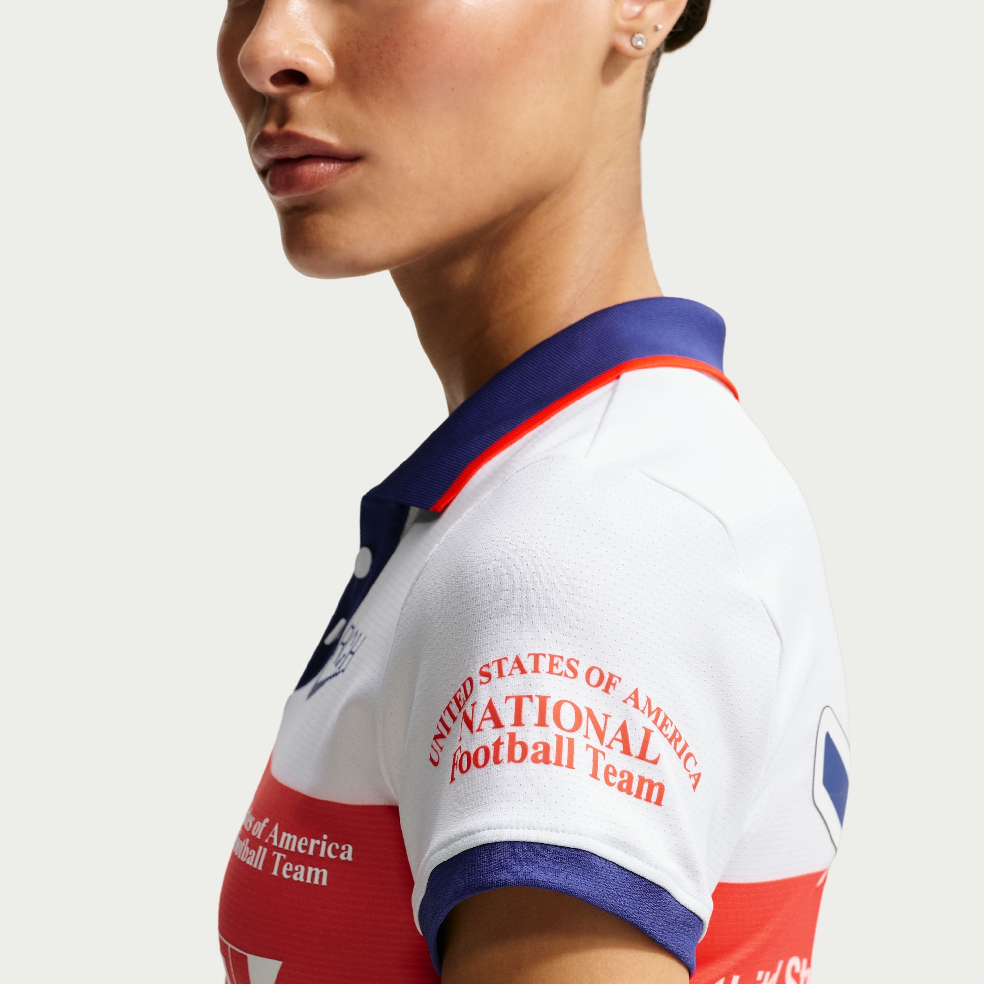 Womens USA x V.A.A. Polo Shirt 'White'