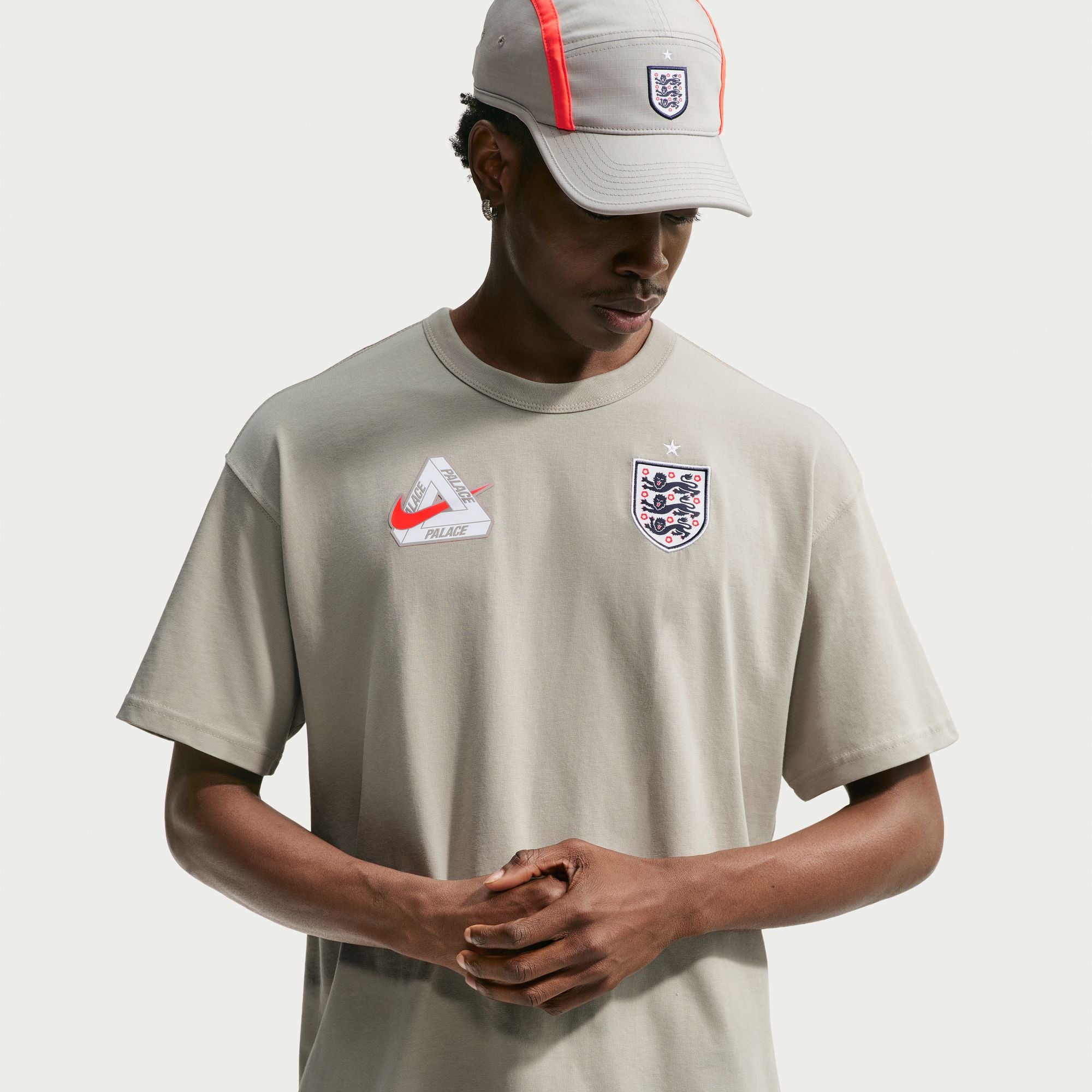 Nike England x Palace T-Shirt 'Pewter Grey'