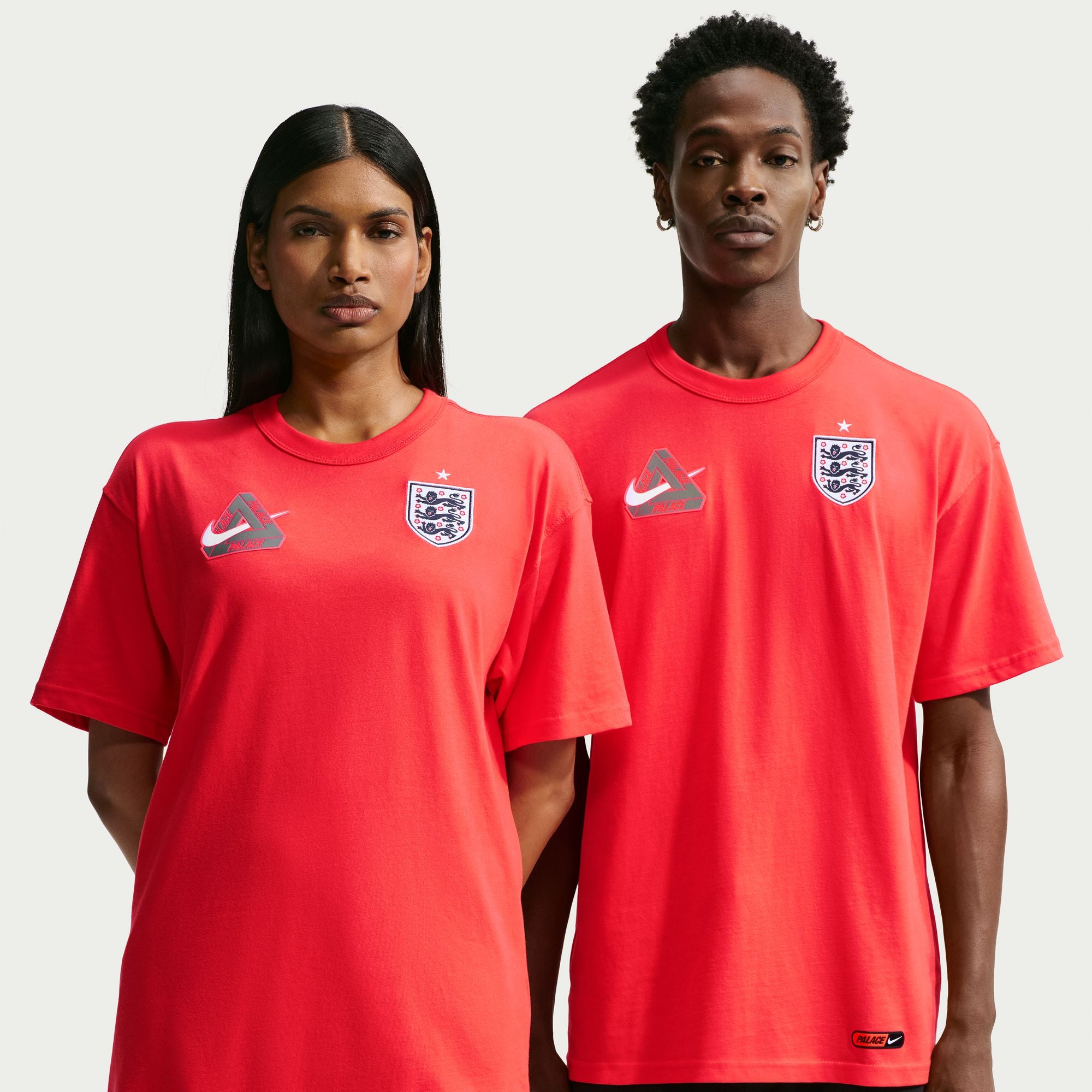 Nike England x Palace T-Shirt 'Light Crimson'