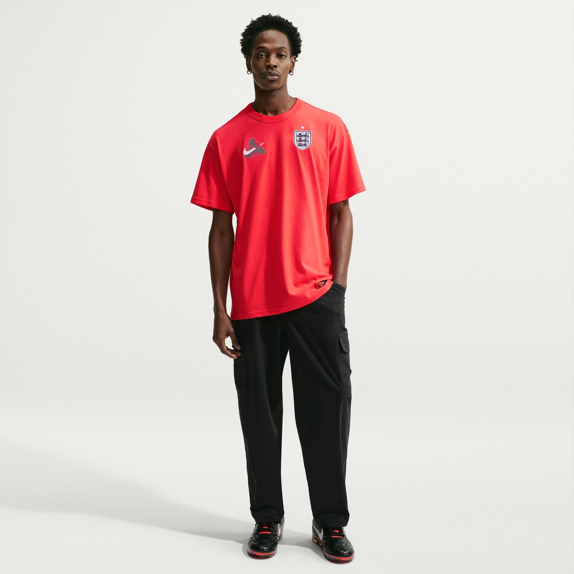 Nike England x Palace T-Shirt 'Light Crimson'