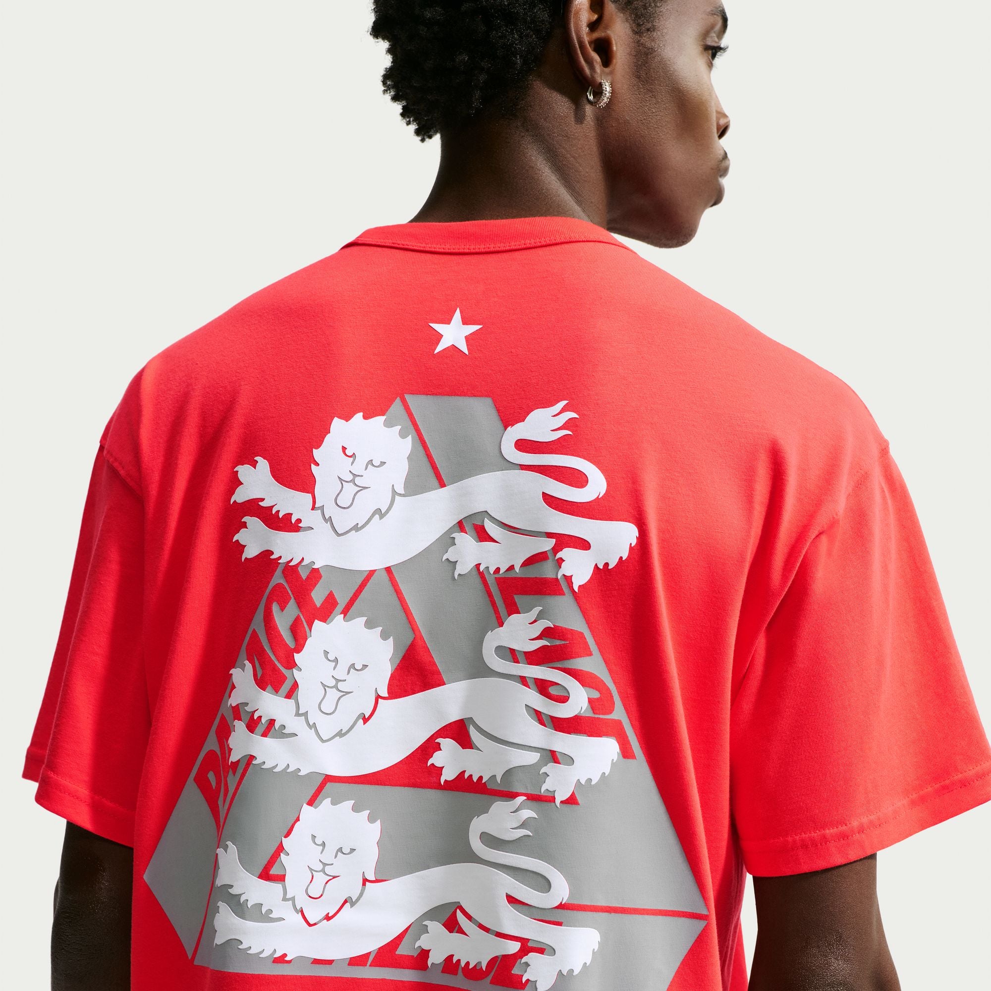 Nike England x Palace T-Shirt 'Light Crimson'