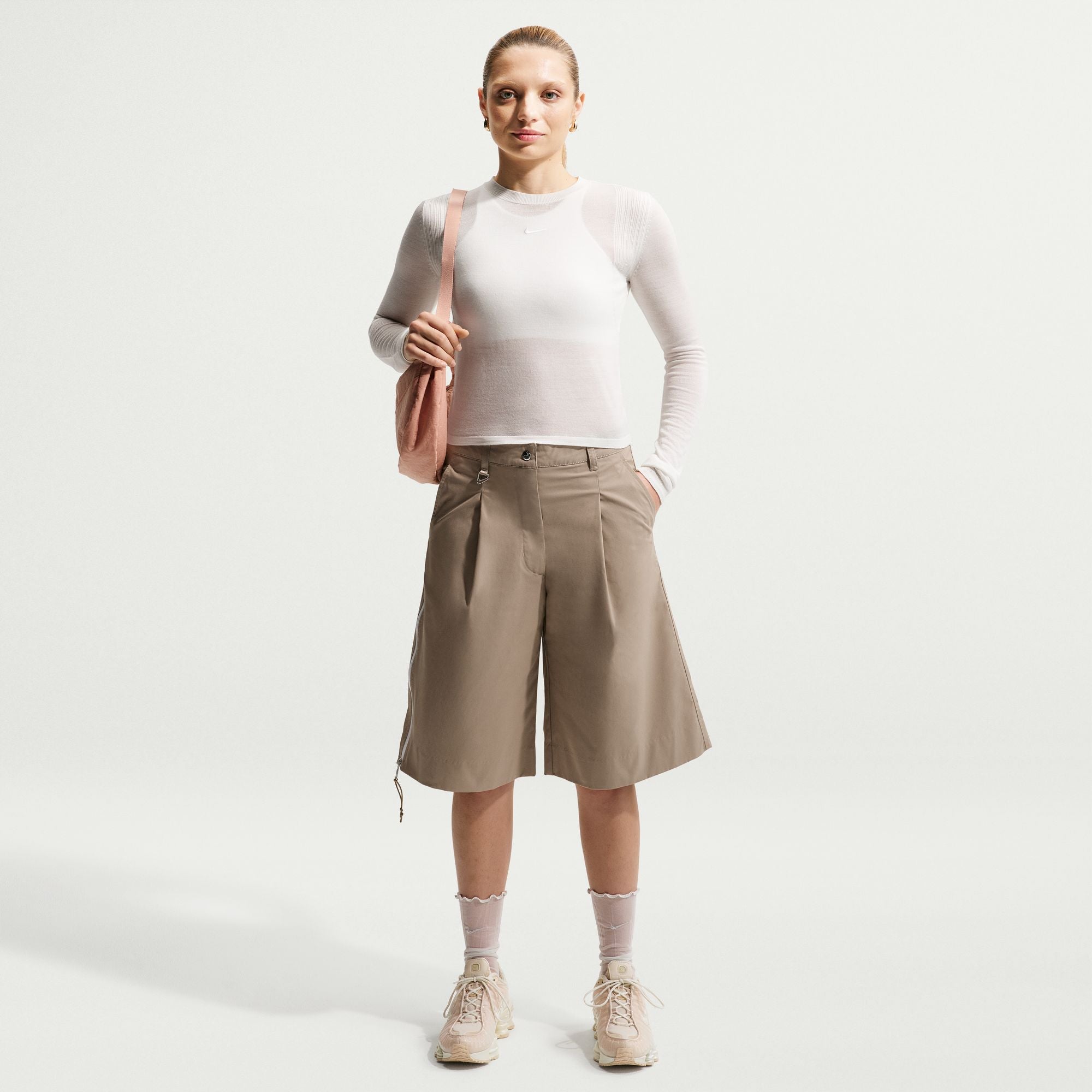 Women Nike Sportswear Long Sleeve Shirt Arrvrnt 'Summit White'